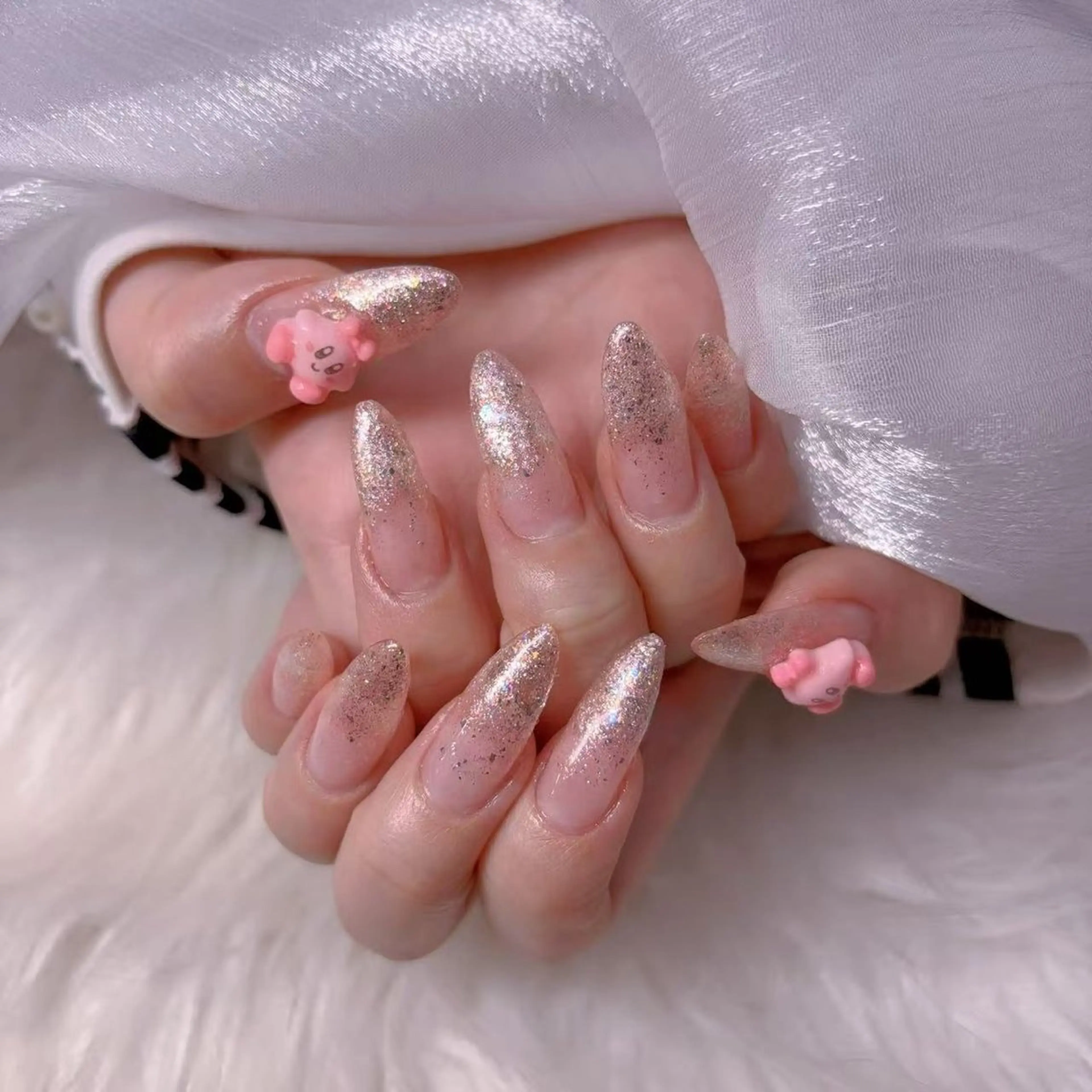 ネイル ボルドー チークネイル 長さ出し フレンチネイル ジェルネイル uminail cocoのネイルデザイン