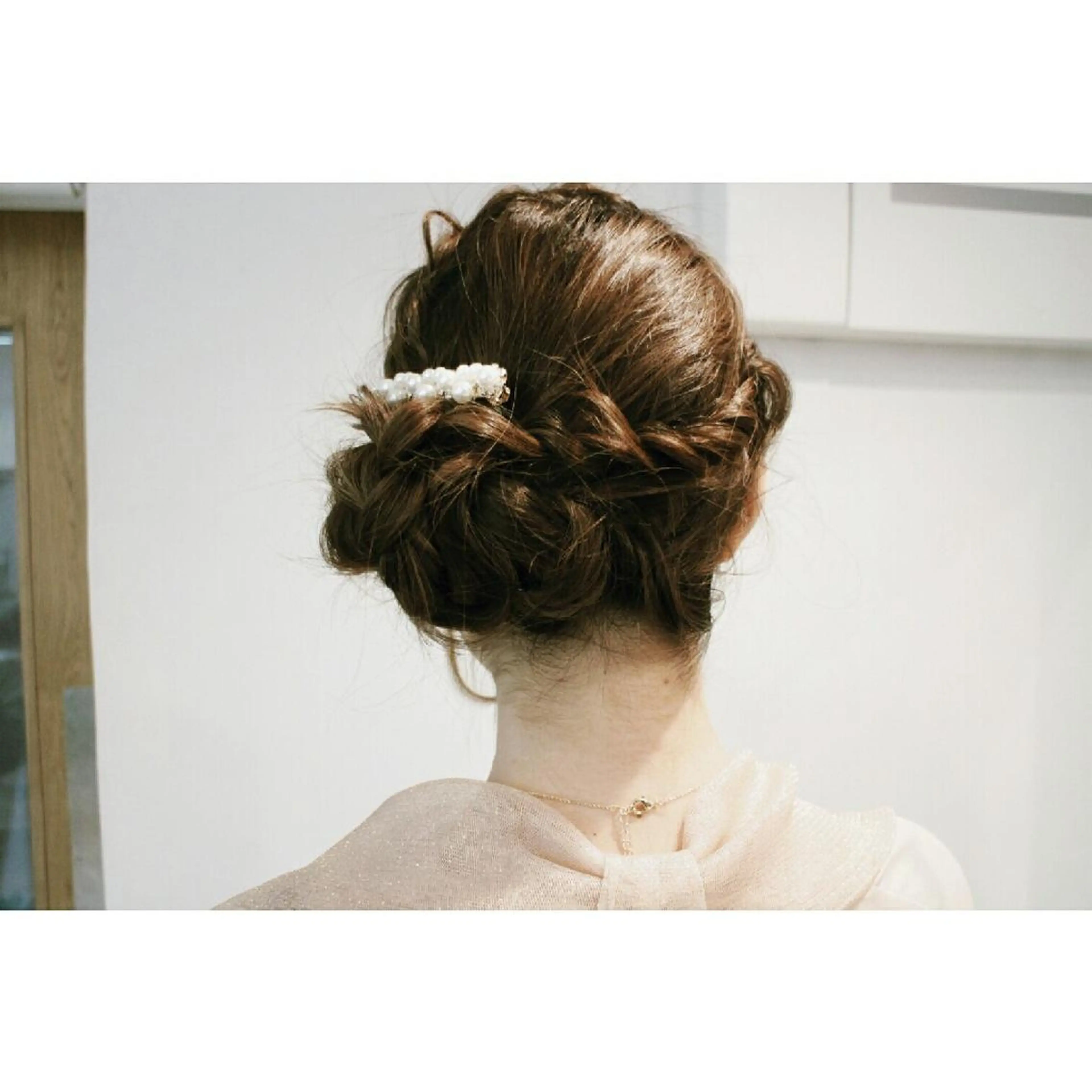 ヘアアレンジ Click所属・クニモトハルナ ボブ/柔らかカラーのヘアスタイル