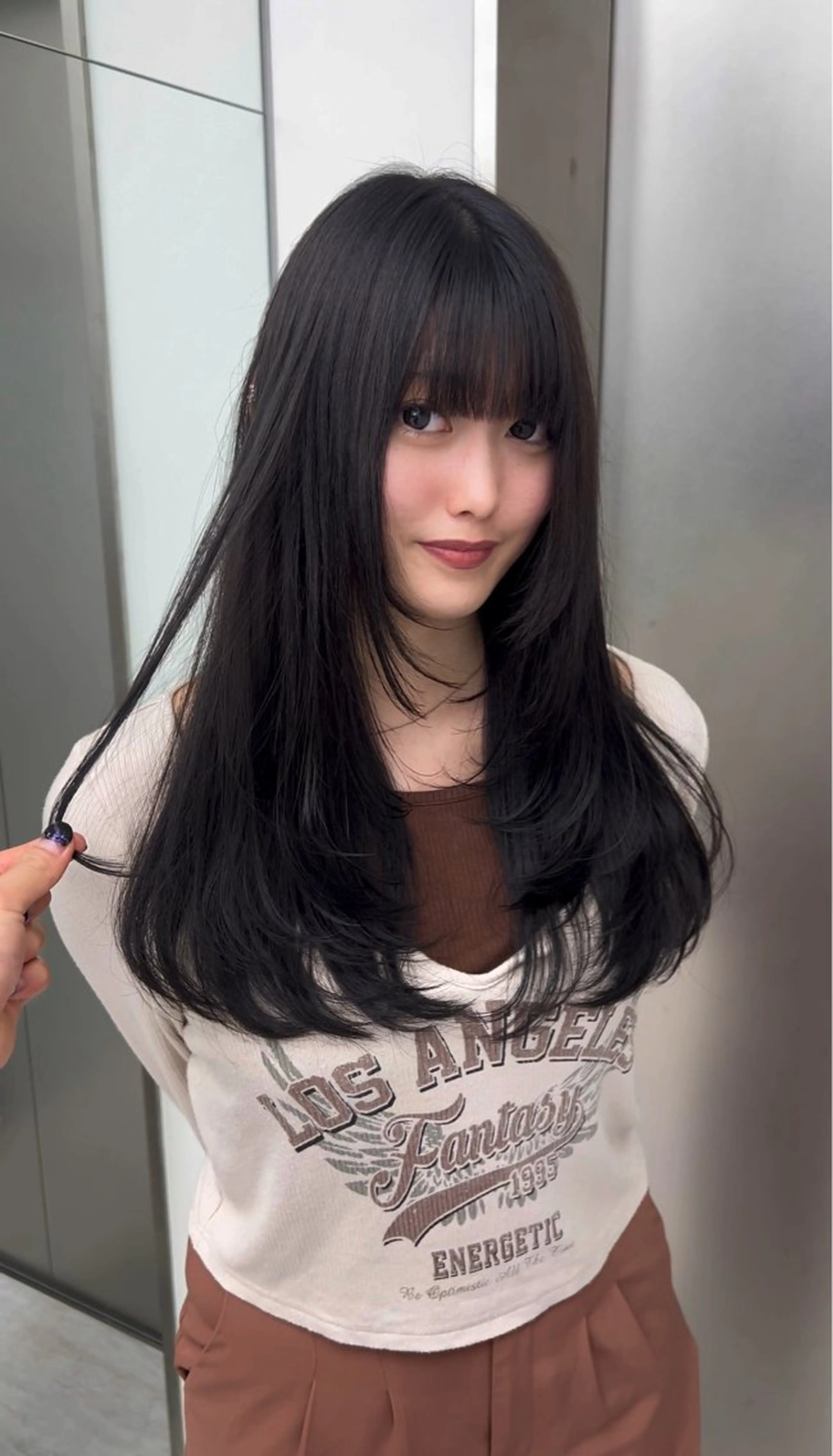 ロング ハイレイヤー レイヤーカット ボブ特化 似合わせヘア/かずきのヘアスタイル