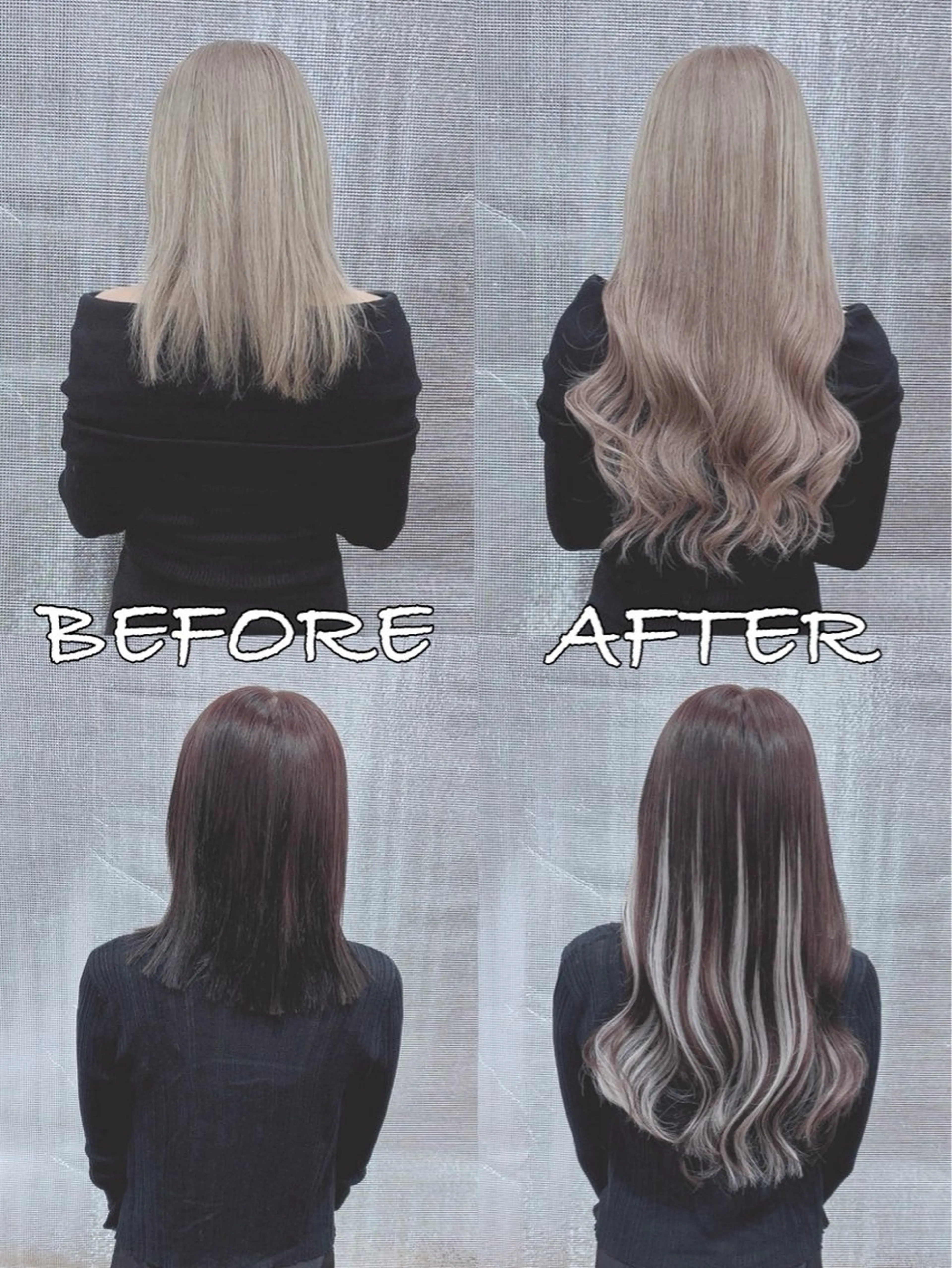 ロング カラー ヘアアレンジ シールエクステ バレイヤージュ ブリーチ ケアブリーチ ダブルカラー エクステ LIP 大阪本店 エクステ 堀谷和孝のヘアスタイル