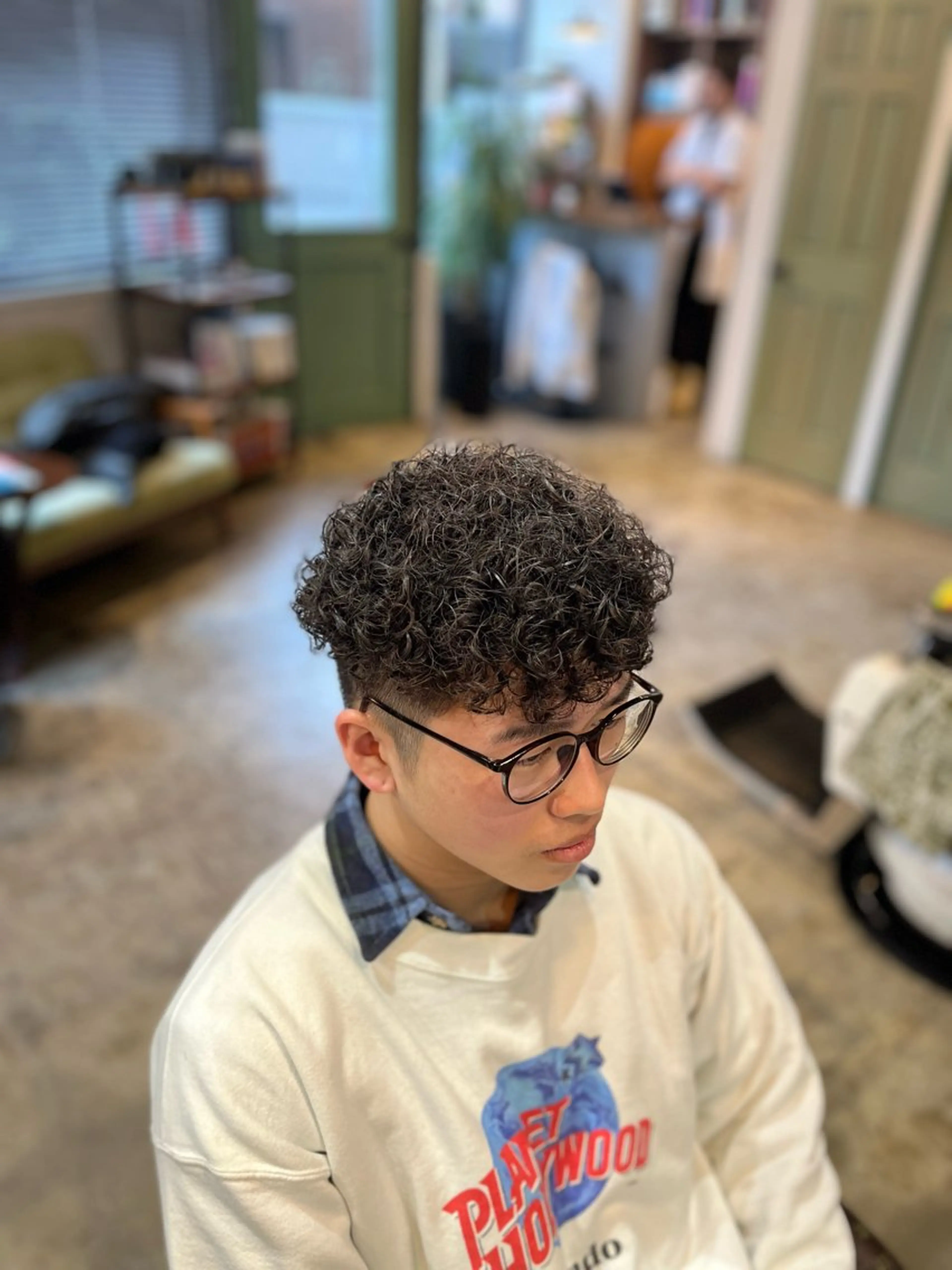 メンズカット+パーマの写真