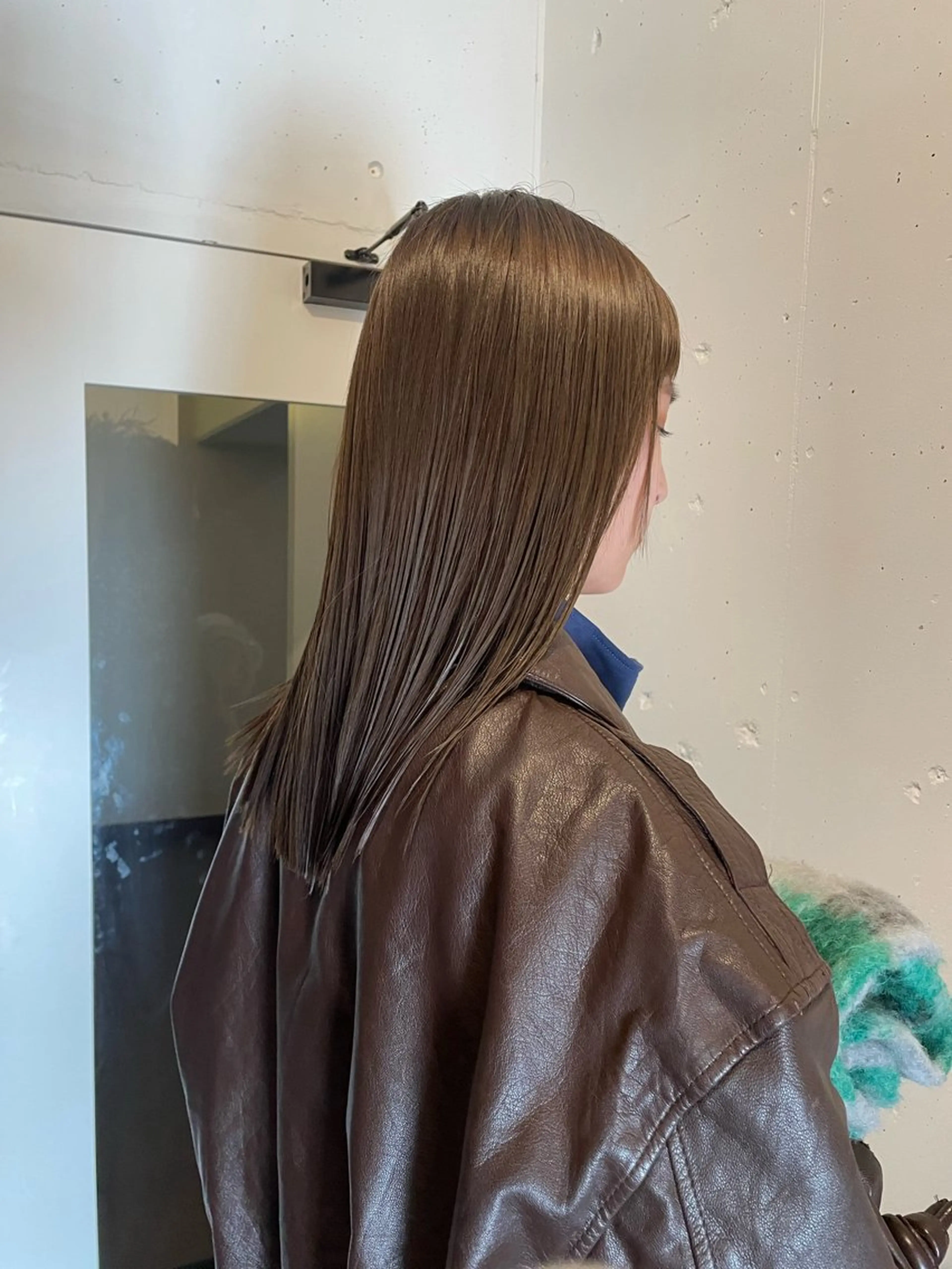 🦄【頭皮ケア付き】カット＋根本ストレートパーマ(リタッチ)＋潤い3stepTR＋ヘッドスパ15分の写真