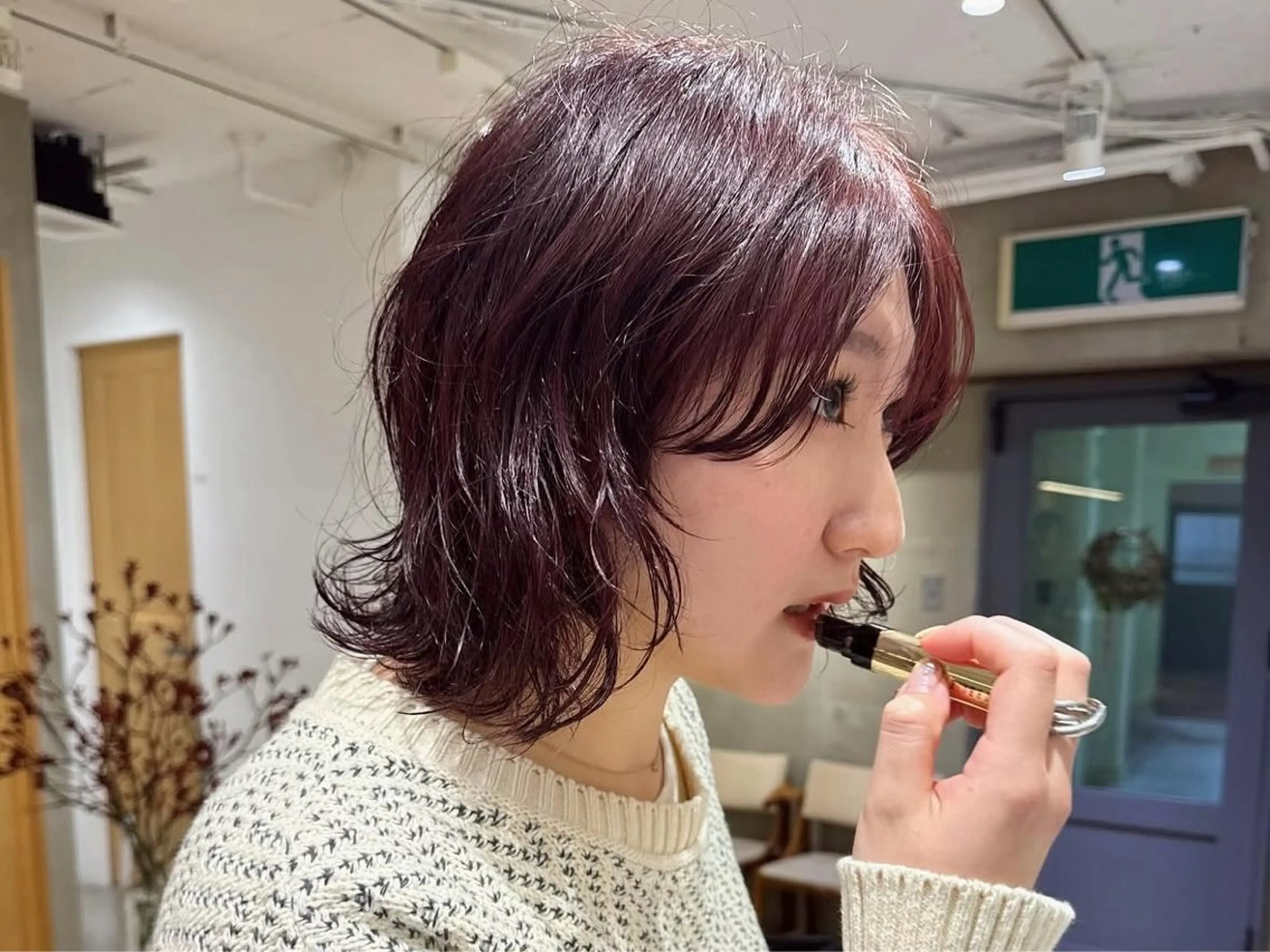 カラー レッドカラー ヘアカラー 透明感×レイヤーカッ ト🌼kiraraのヘアスタイル