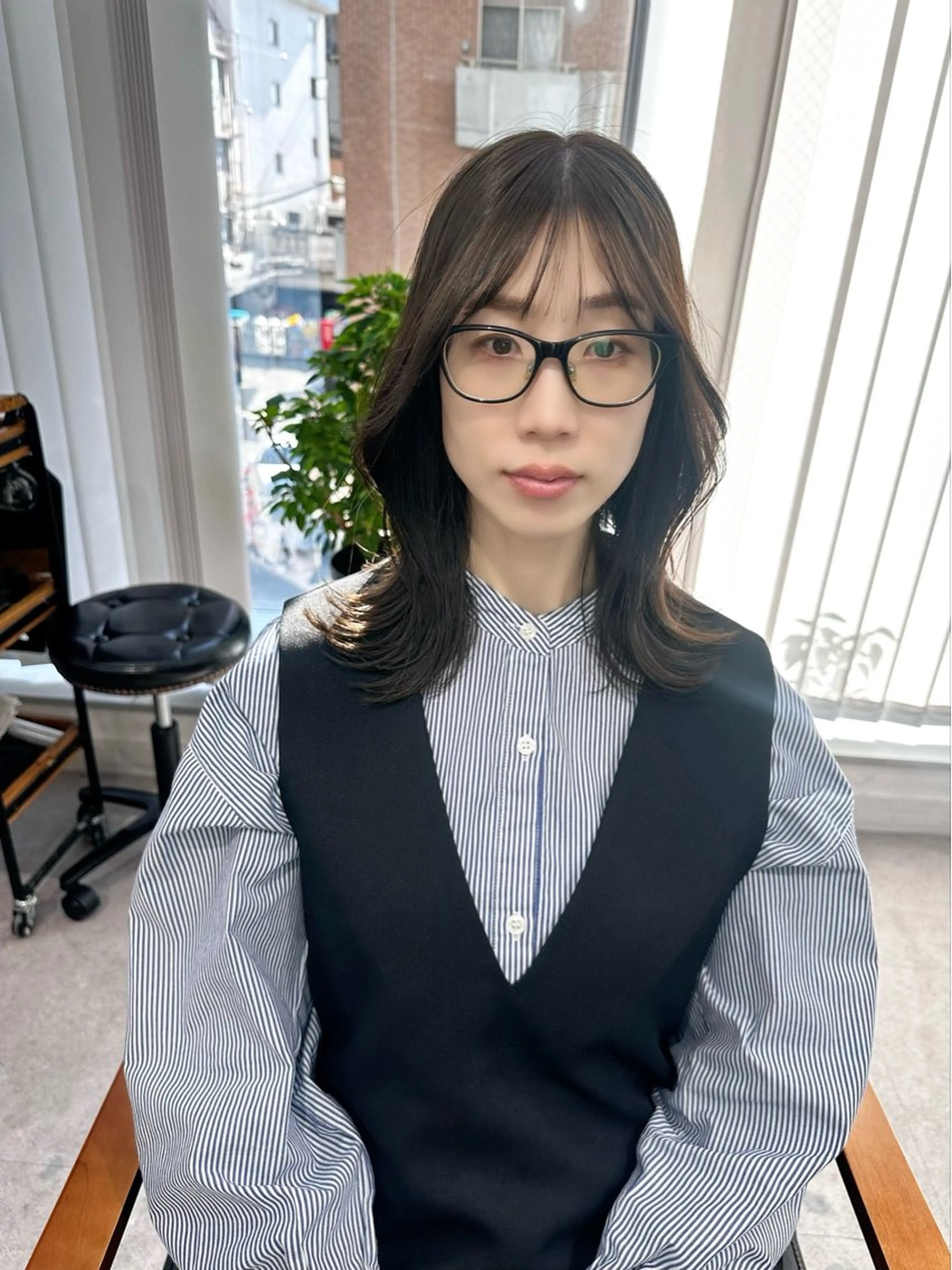 ミディアム カラー パーマ ヘアアレンジ メンズ キッズ カット ヘアカラー 似合わせレイヤー 🌿JUNのヘアスタイル