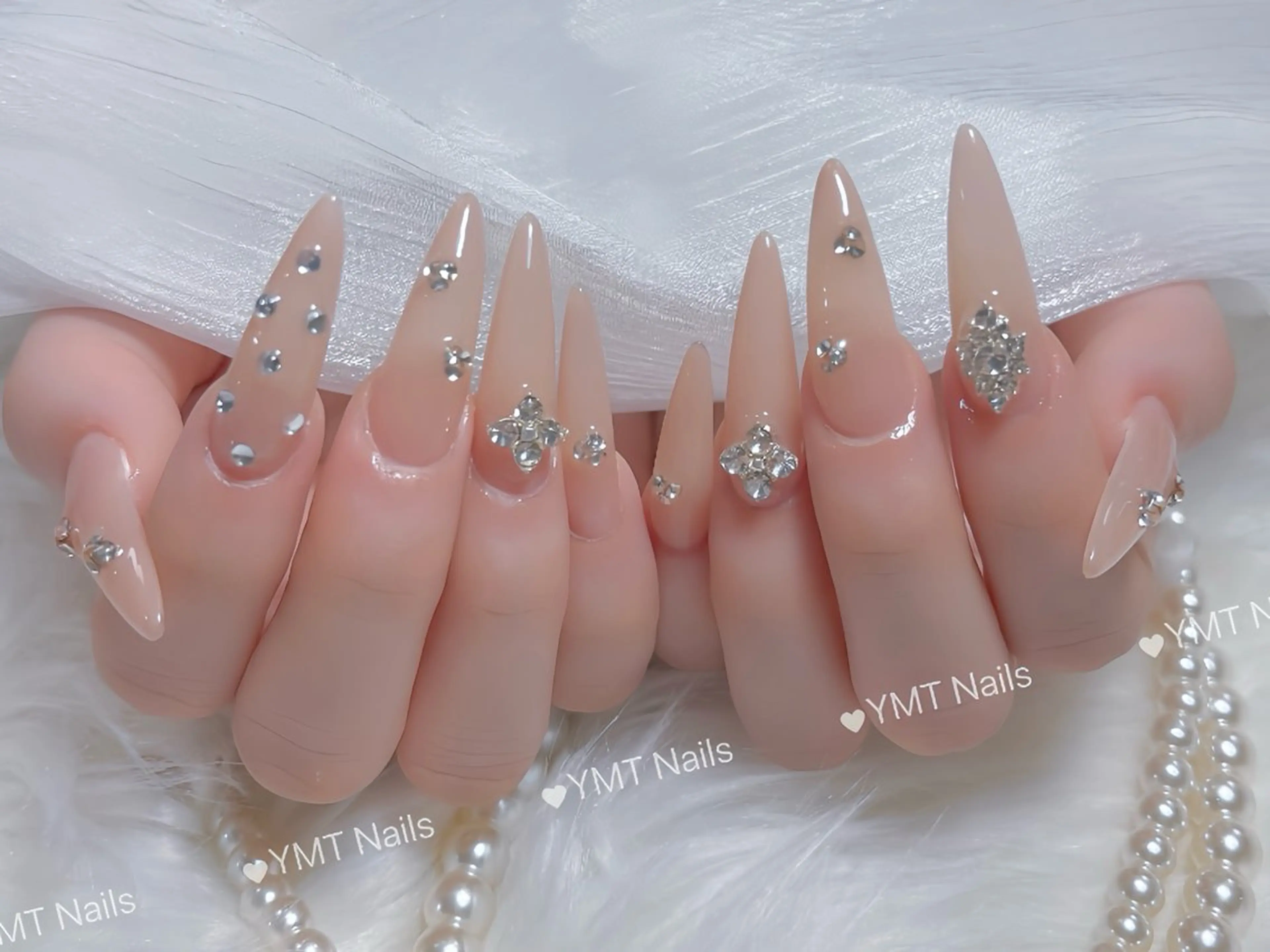 ネイル 長さ出し フットネイル ジェルネイル 韓国ネイル マグネットネイル ハンドネイル YMT NailStudio所属・YMT NailStudioのネイルデザイン