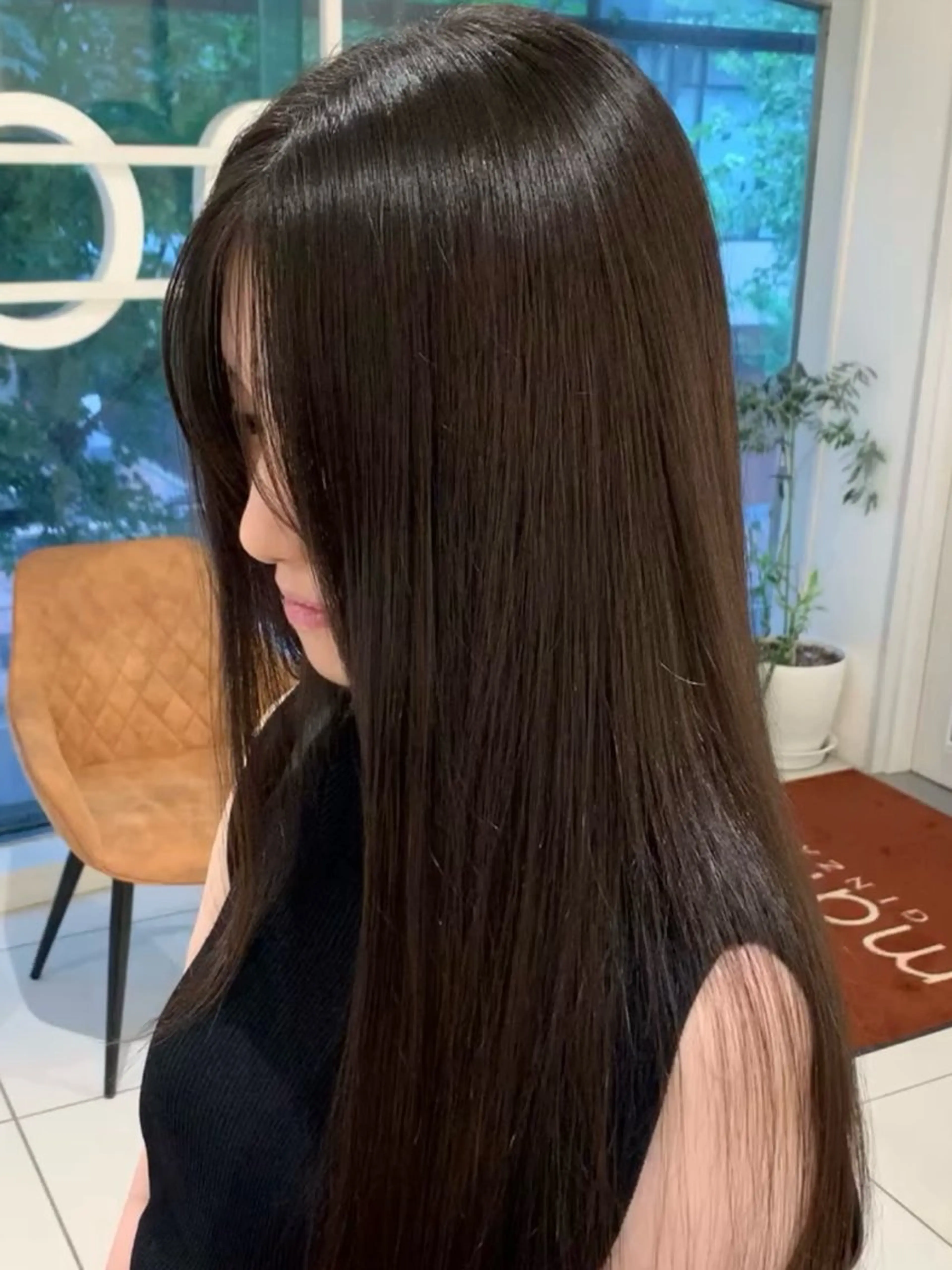 ロング 髪質改善 縮毛矯正 赤みオフの透明感職人 /ケア重視の美髪施術のヘアスタイル