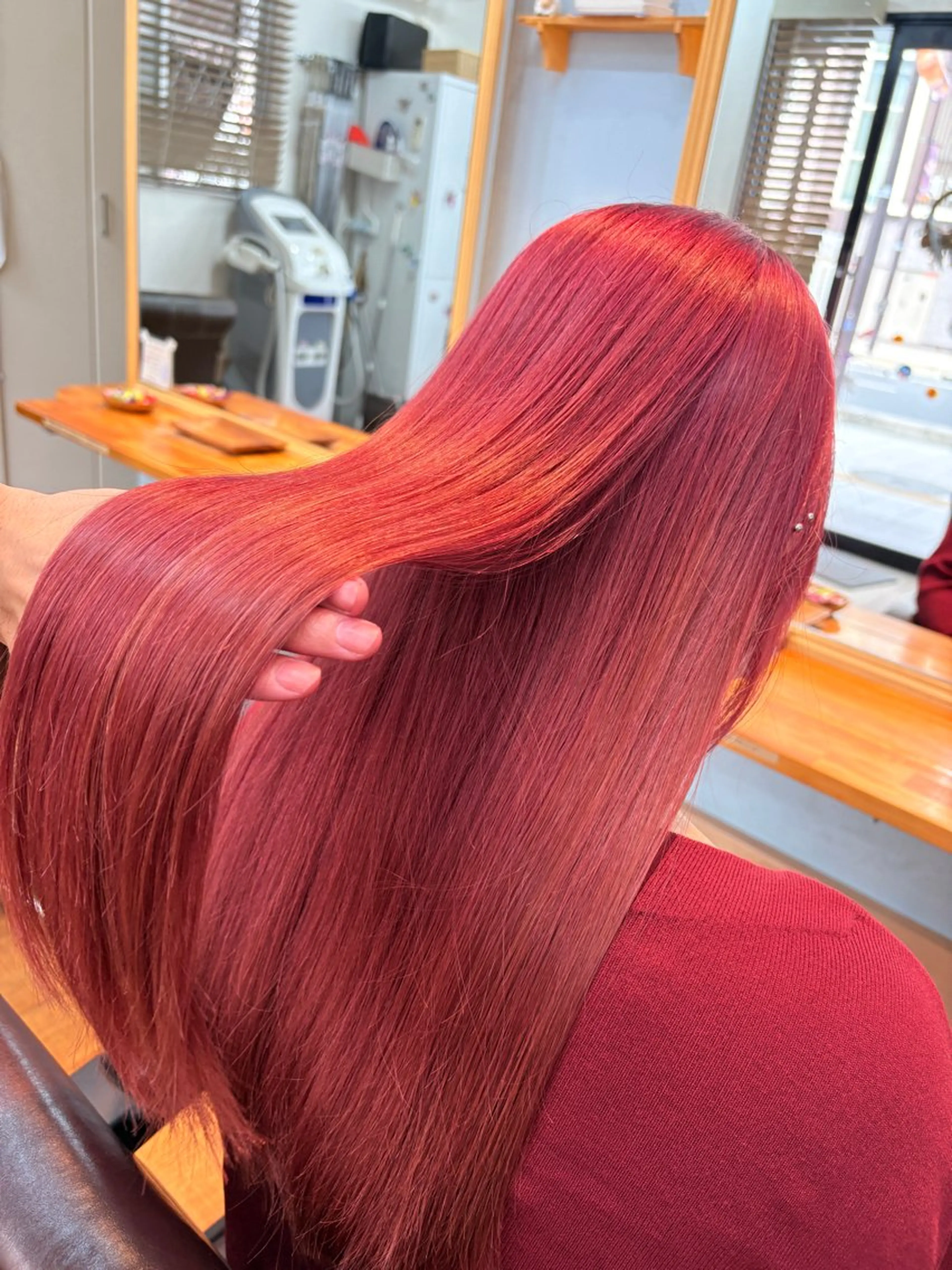 〚今だけ限定価格‼️〛透明感ダブルカラー🌈全体ブリーチ+ワンカラー+高濃度トリートメントの写真