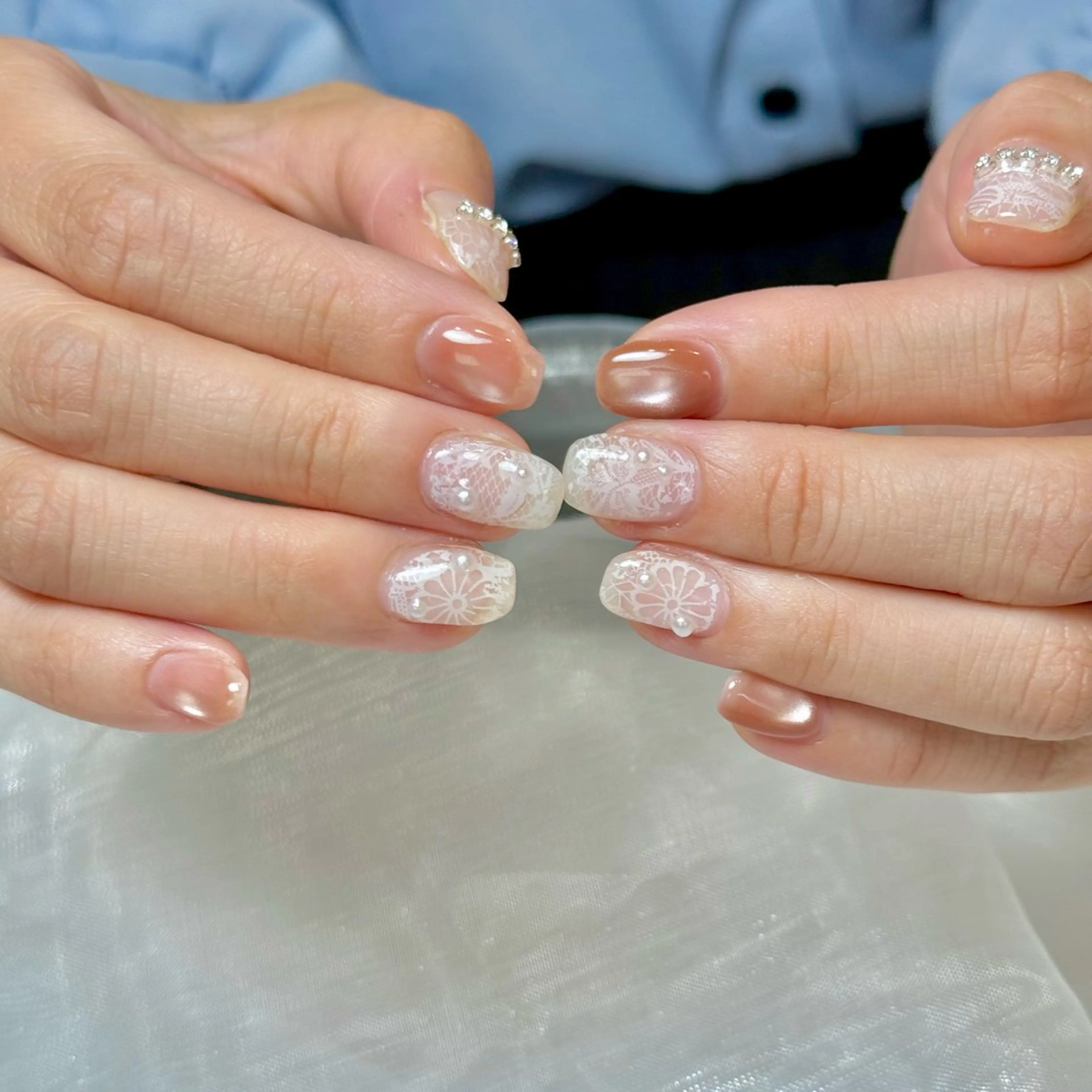 ネイル マグネットネイル ハンドネイル Fleur Ange nail salonのネイルデザイン