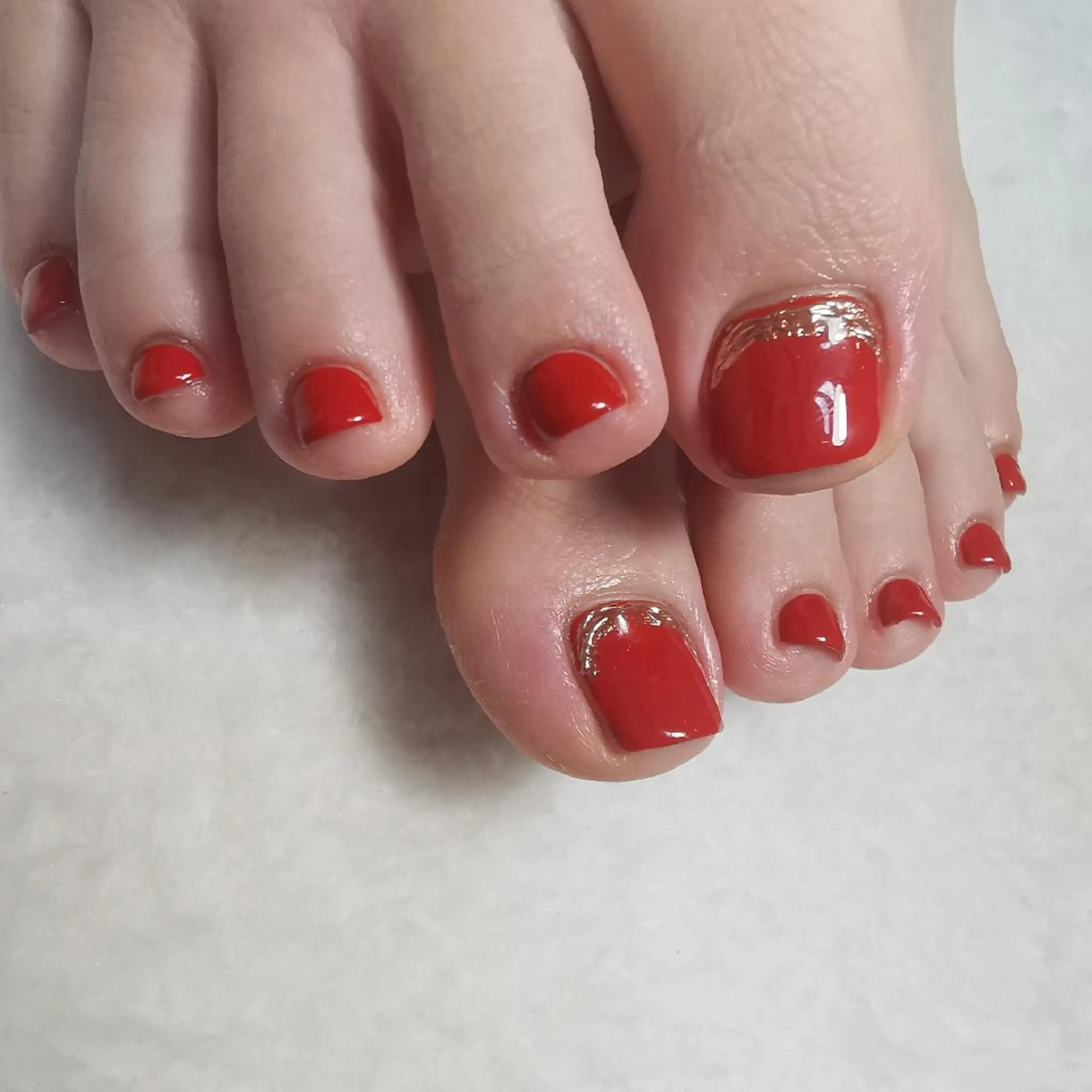 ネイル ミラーネイル フットネイル reve あやののネイルデザイン