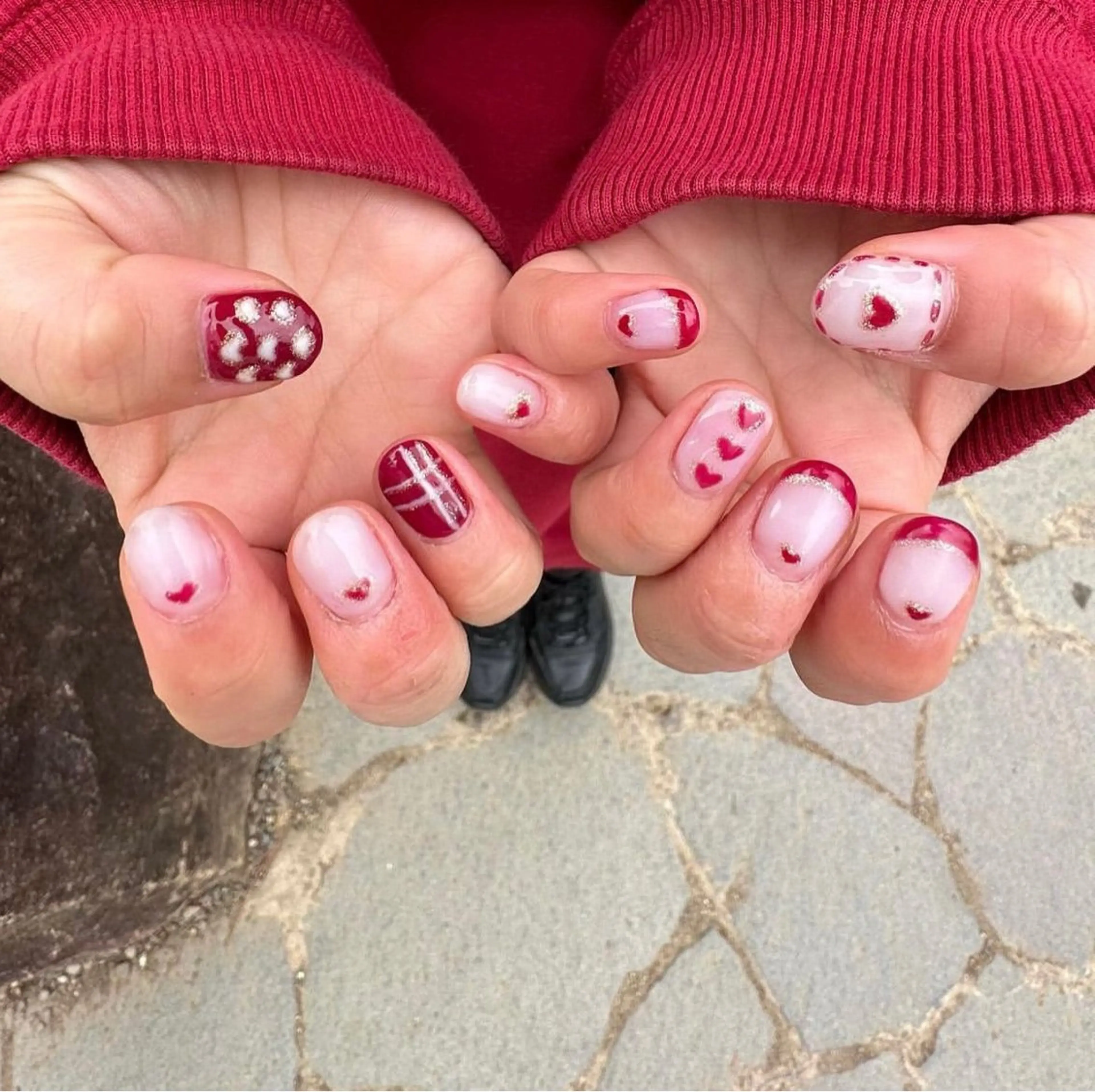 メンズ ネイル メンズブリーチ メンズハイライト メンズハイトーン メンズインナーカラー メンズ韓国風 ボブ/暖色カラー コウボヒカルのヘアスタイル