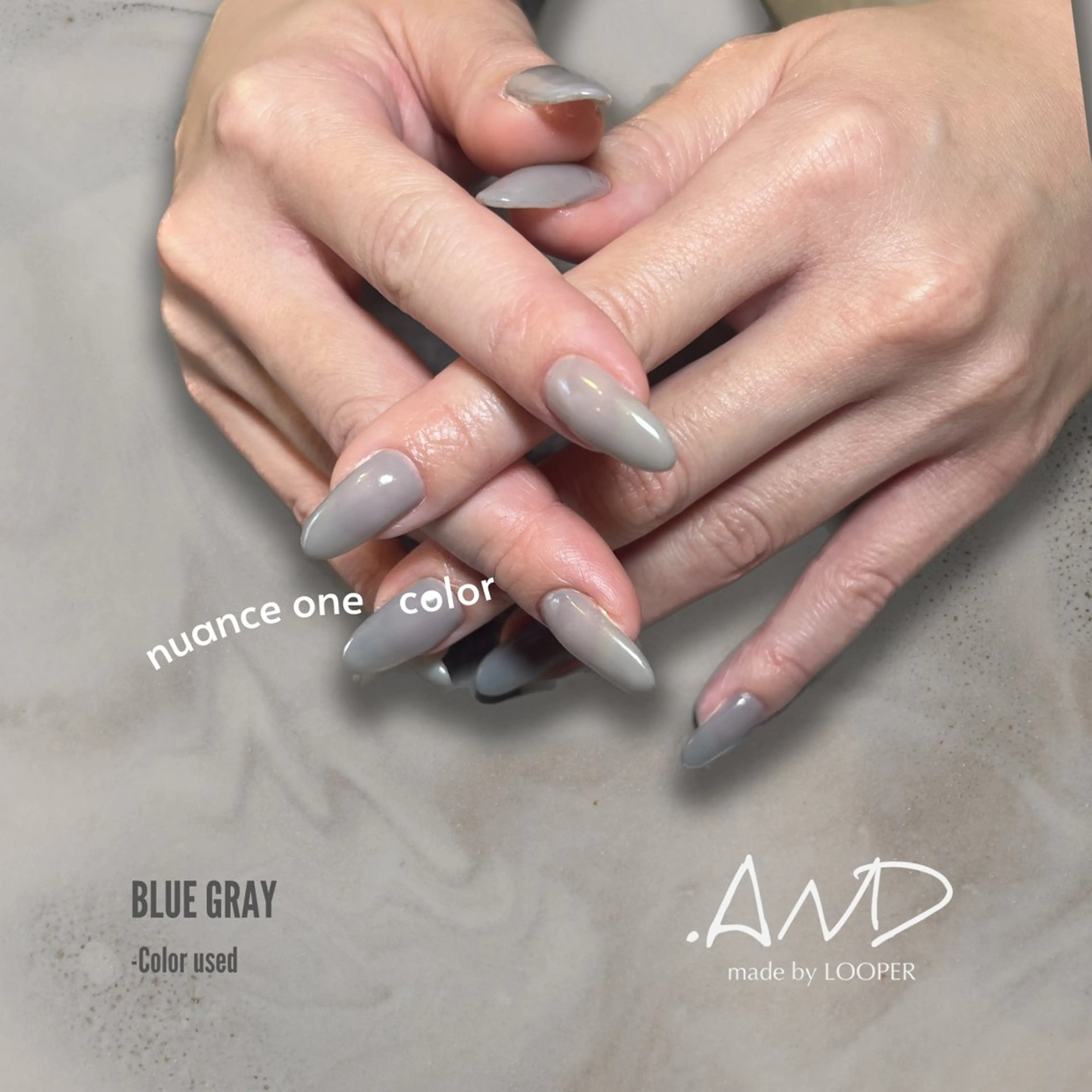 ネイル ニュアンスネイル ワンカラーネイル LOOPER所属・mzh ...のネイルデザイン