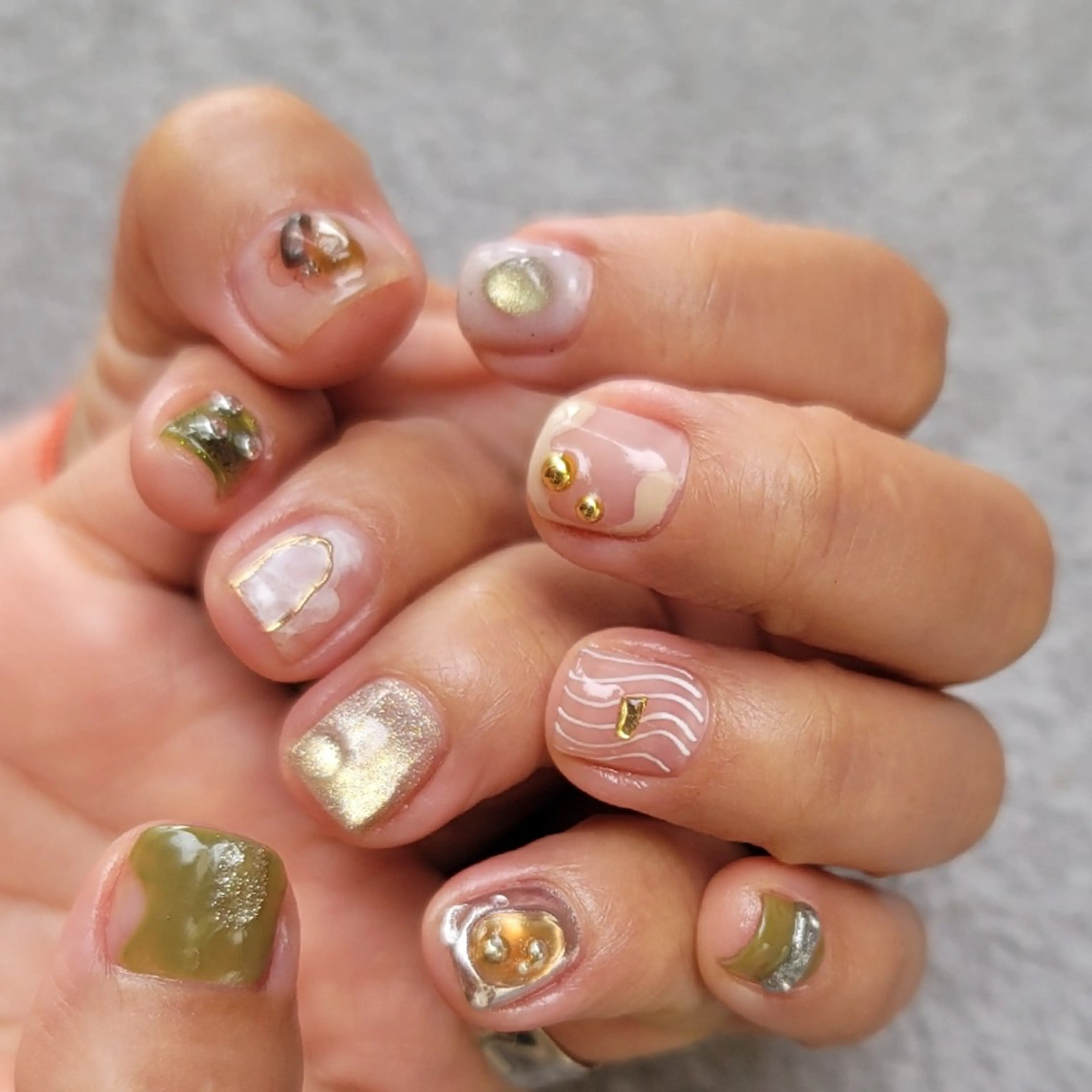 ネイル ハンドネイル 🌲🌳🚪iiit o🌲🌳🌲のネイルデザイン