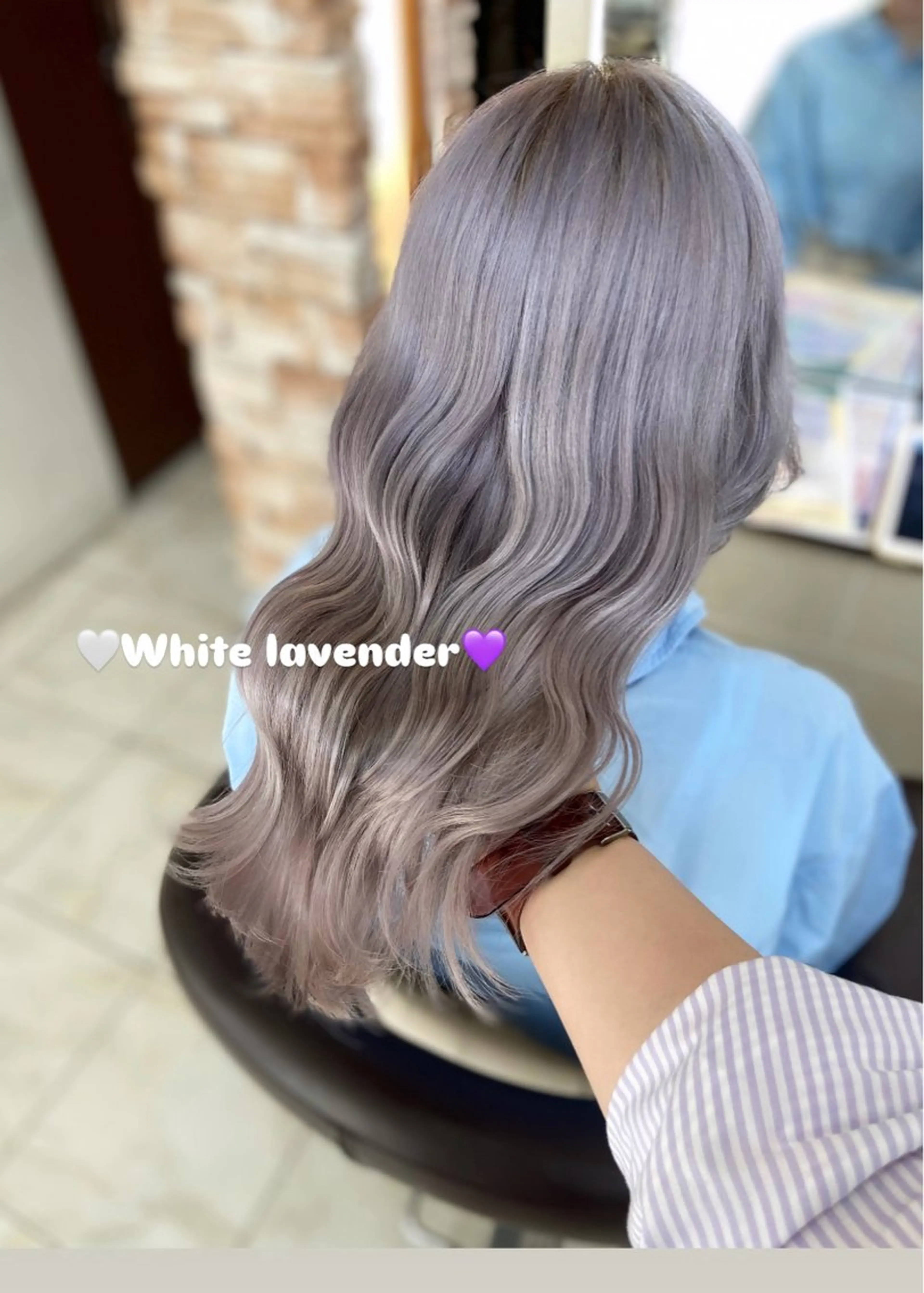 セミロング 🎀透明感カラー 🐈ナズナのヘアスタイル