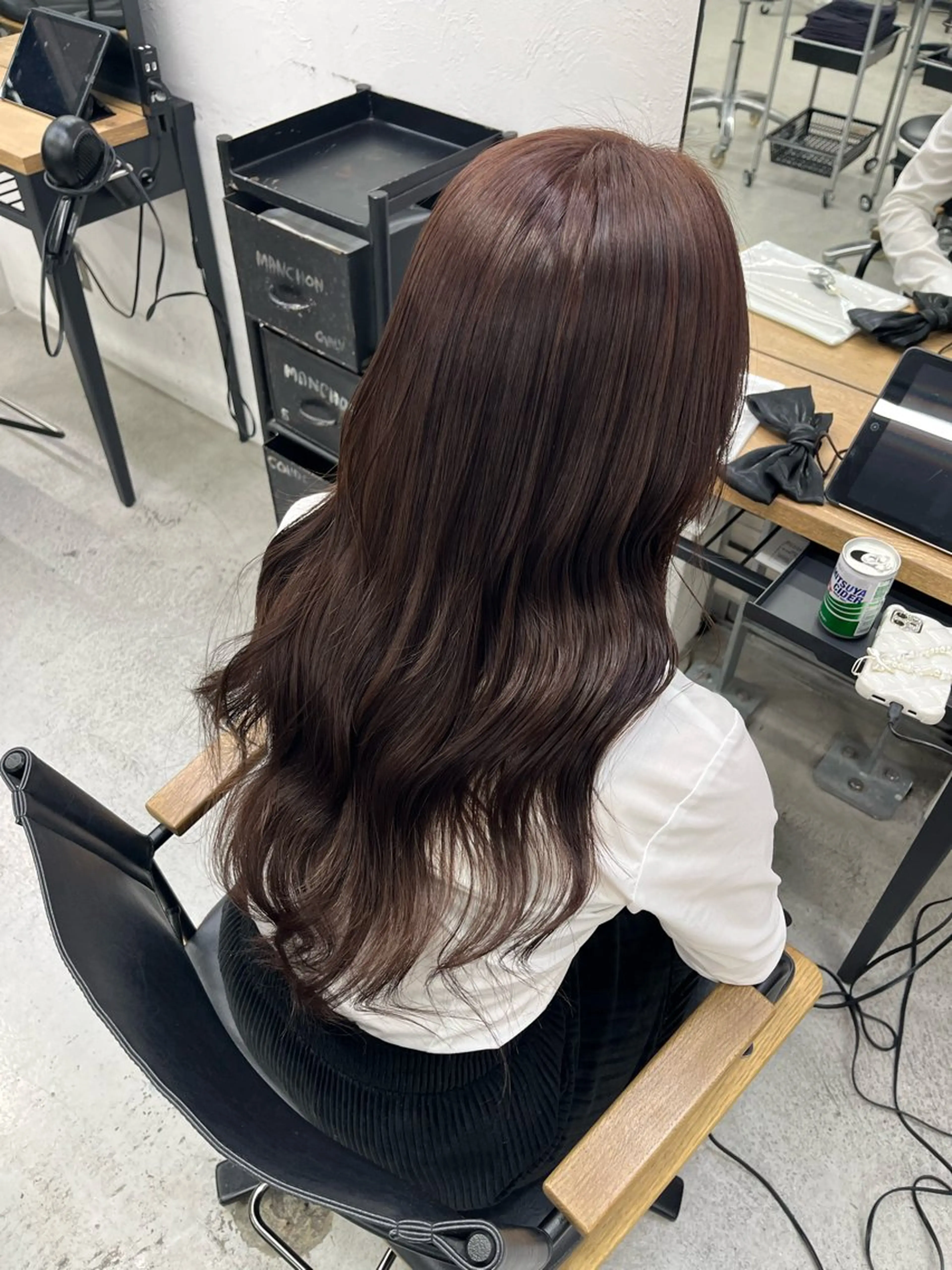 ロング カラー ヘアアレンジ ブリーチ ブラウンカラー ダブルカラー ブリーチなしカラー ピンクカラー 🫧透明感カラー/ ナルハ🫧のヘアスタイル