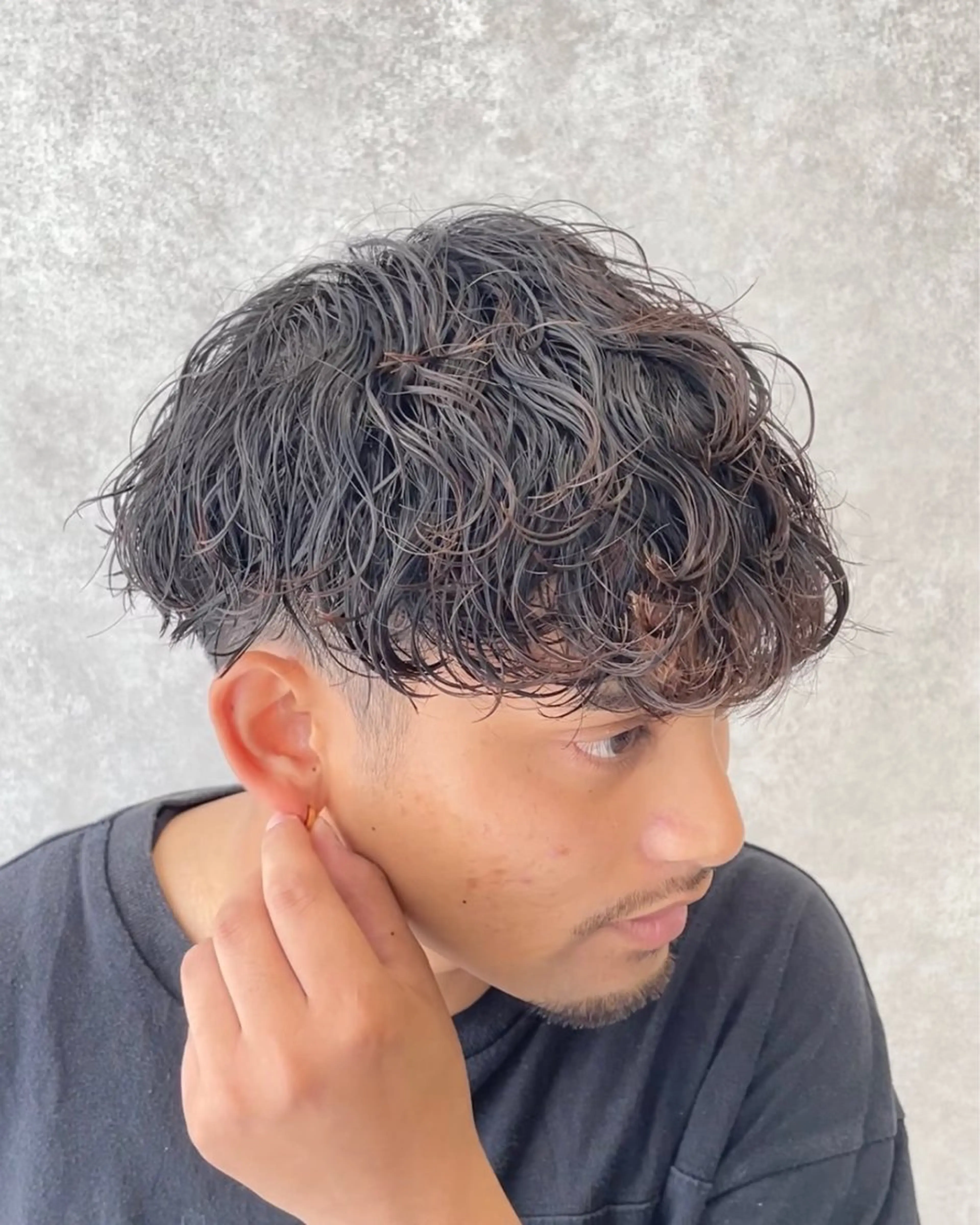 【メンズ限定】カット(センターパート/マッシュ/ウルフカット)の写真