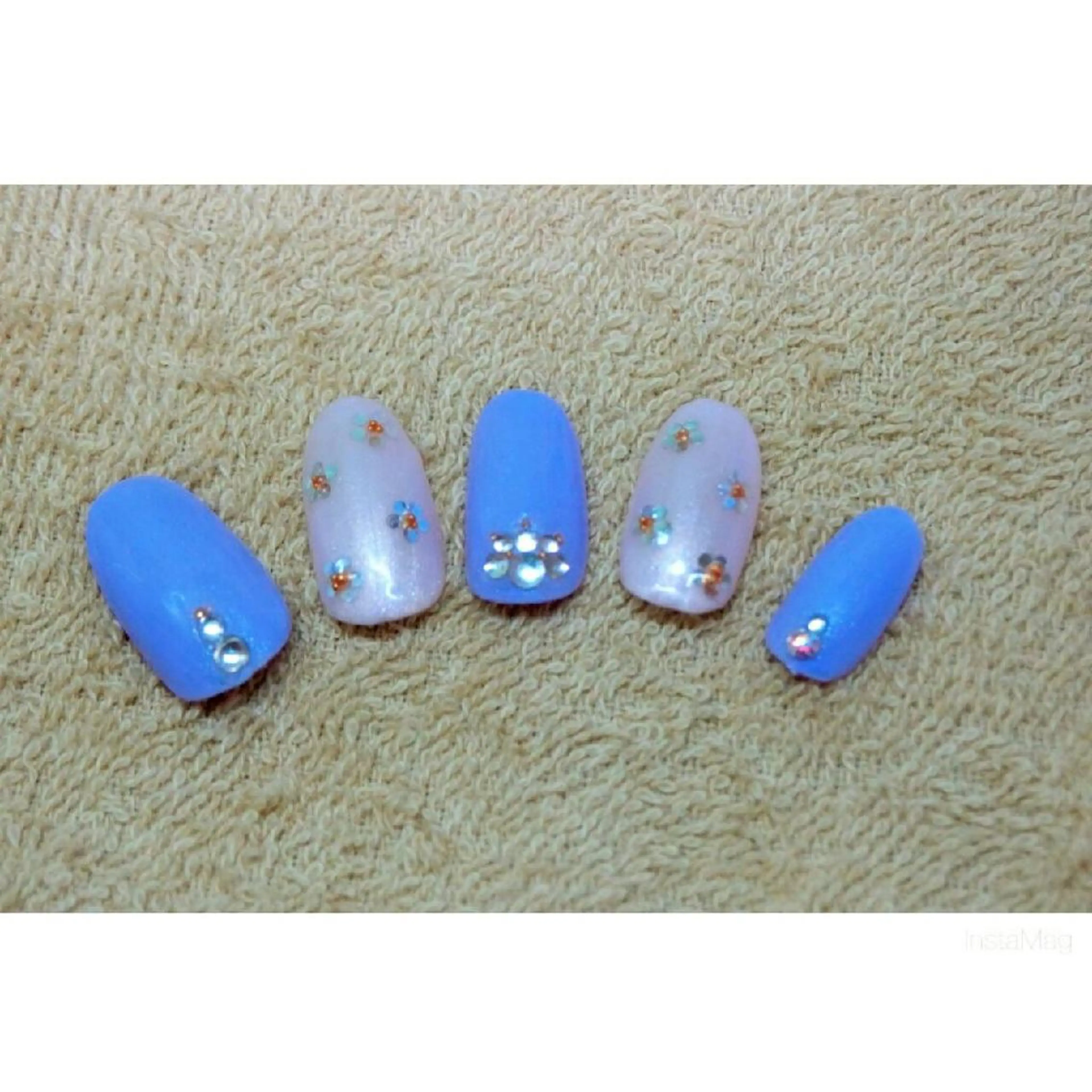 ネイル 痛ネイル/ワンホン/ フィルイン/長さだしのネイルデザイン