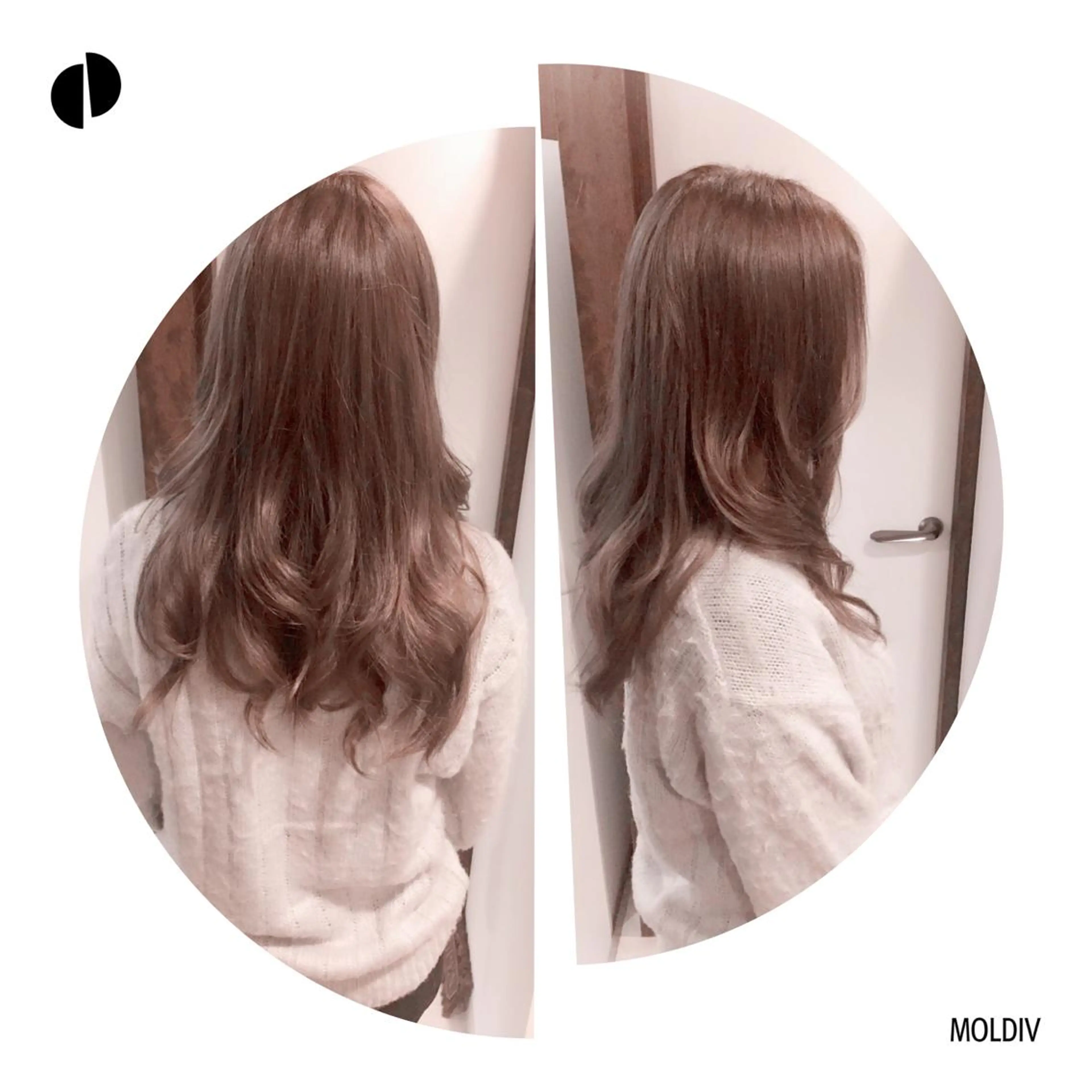 セミロング ロング カラー アッシュ ハイトーンカラー ラベンダーカラー ラベンダーアッシュ ✨縮毛矯正✨髪質改善 ナカシマ ユミのヘアスタイル