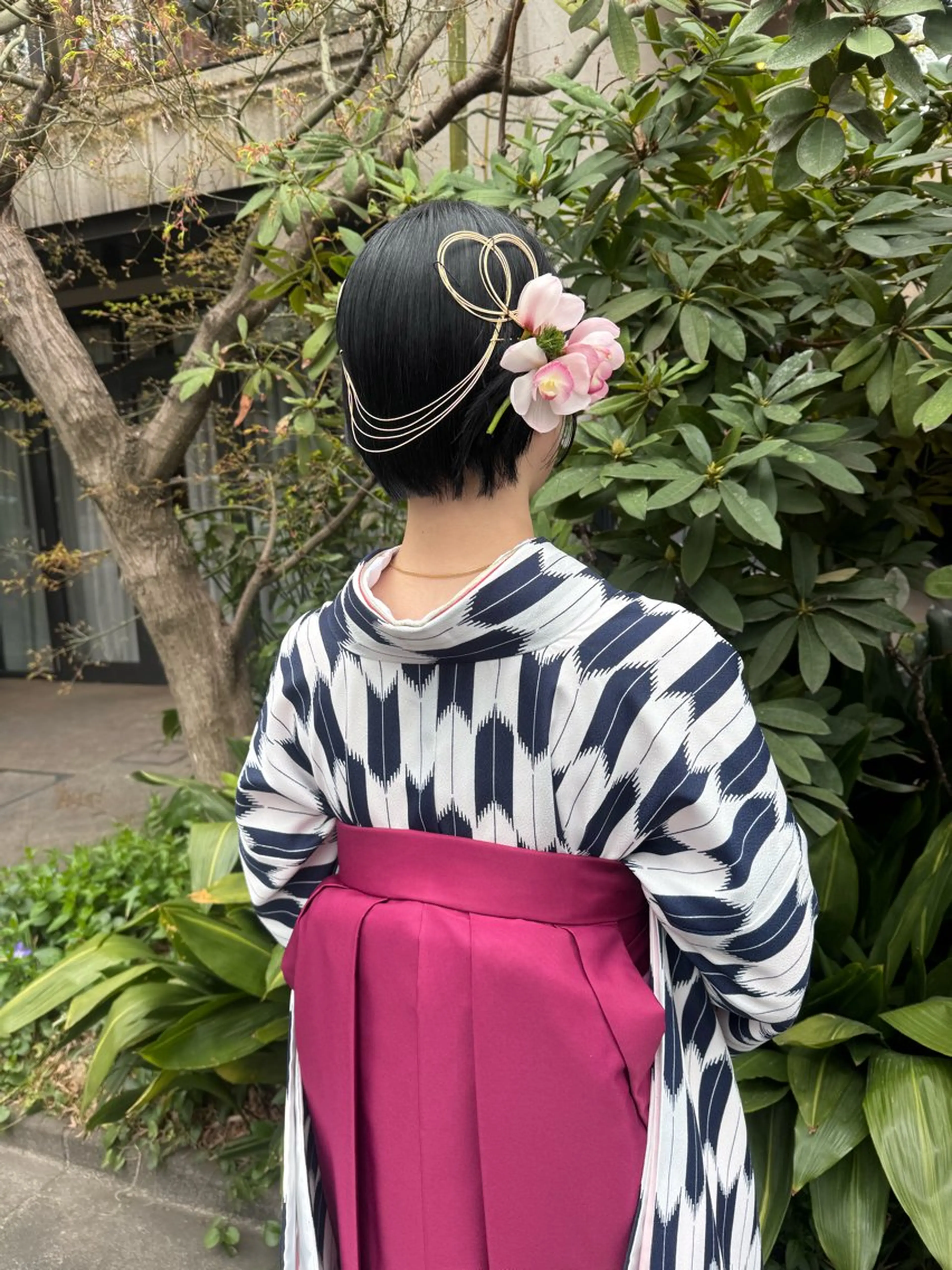 ショート ヘアアレンジ 着付け 🎗️【ヘアセット 美眉】吉川玲🎗️のヘアスタイル