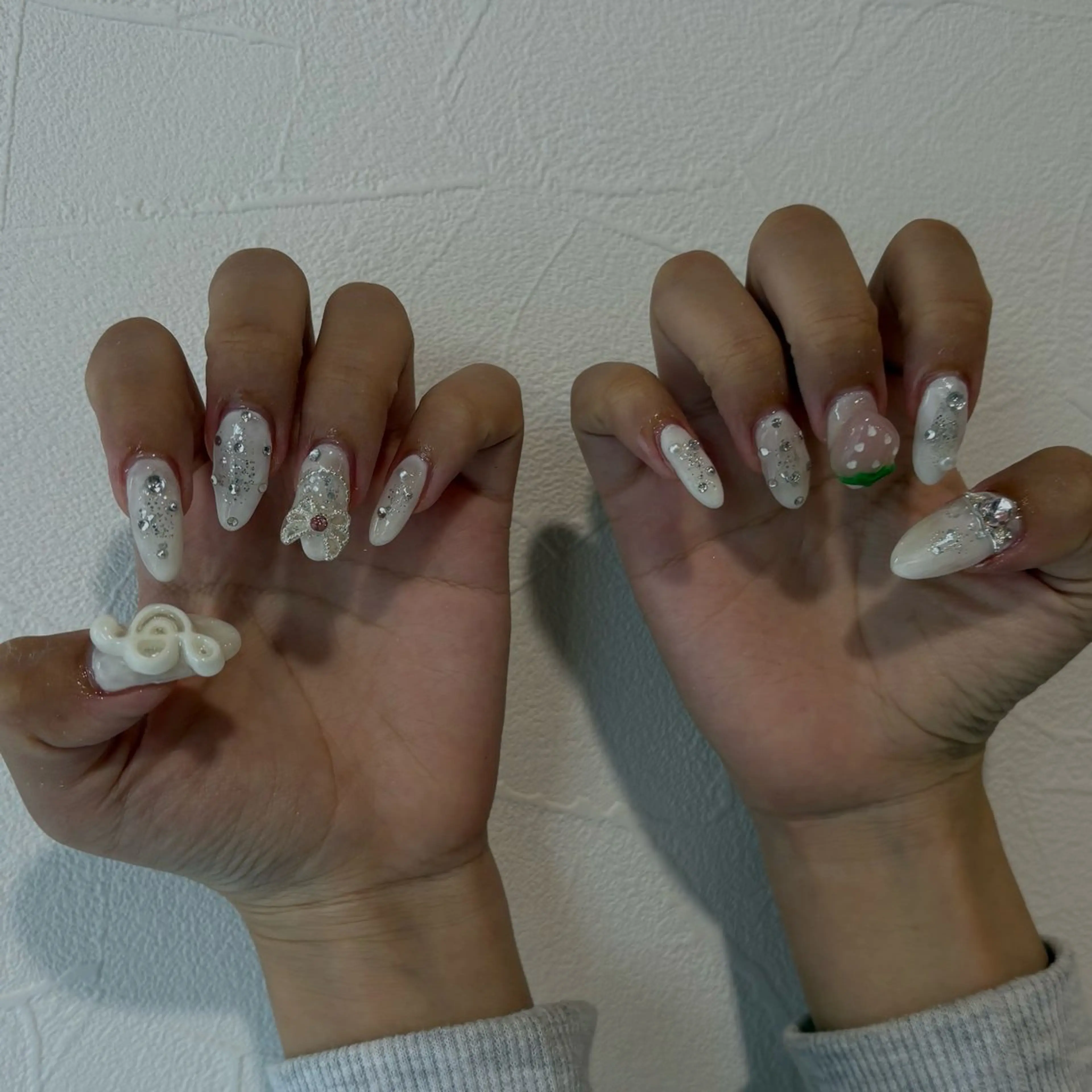 ネイル アートネイル クリアネイル 長さ出し 韓国ネイル ニュアンスネイル vante_aimi .パラジェル取扱店のネイルデザイン