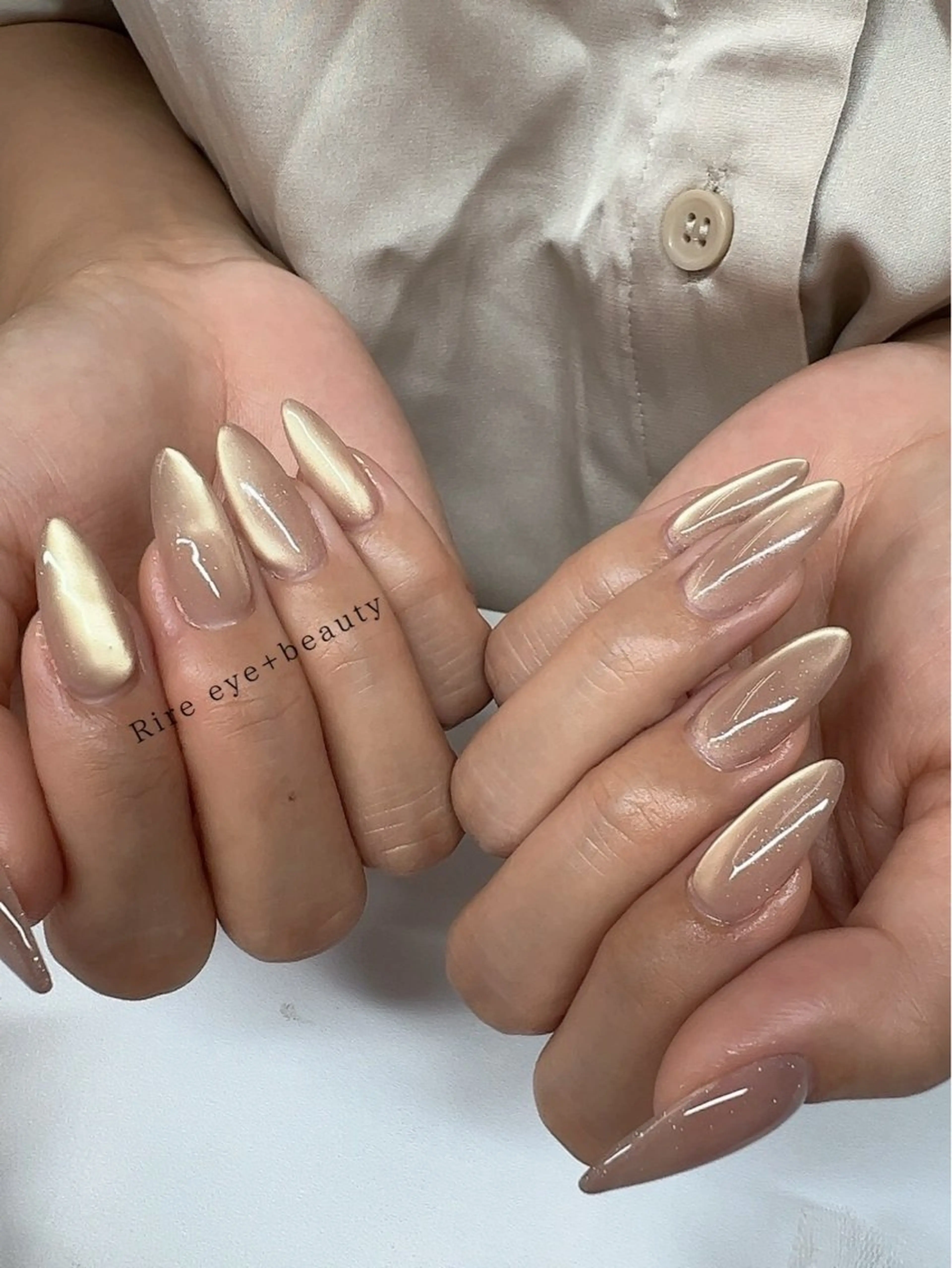 ネイル マグネットネイル ワンカラーネイル ハンドネイル Rire eye + beauty 【リールアイプラスビューティー】所属・Rire miuのネイルデザイン