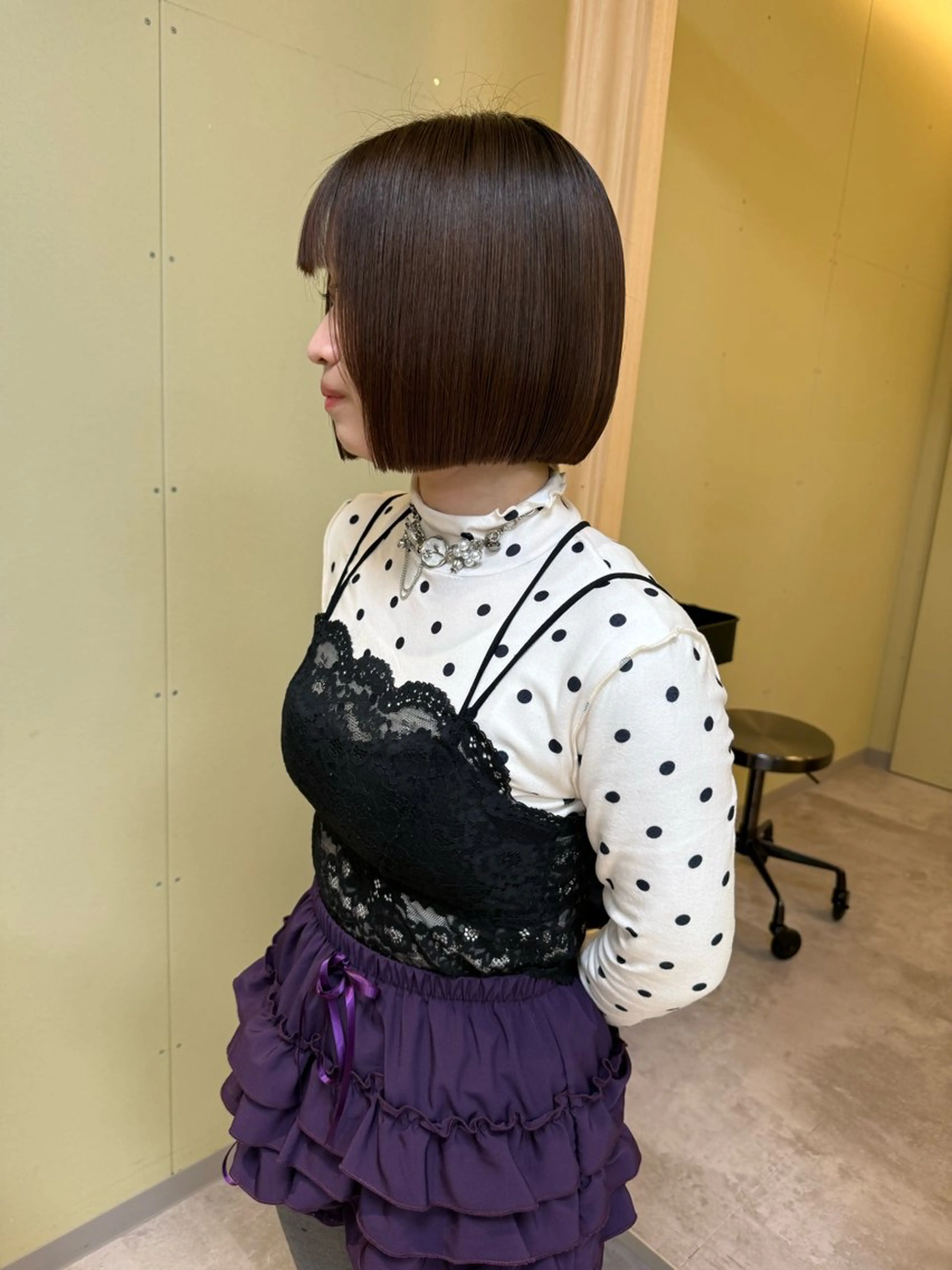 ショート カラー カット ヘアカラー トリートメント 伶風/ボブ/ ヘーゼルベージュのヘアスタイル