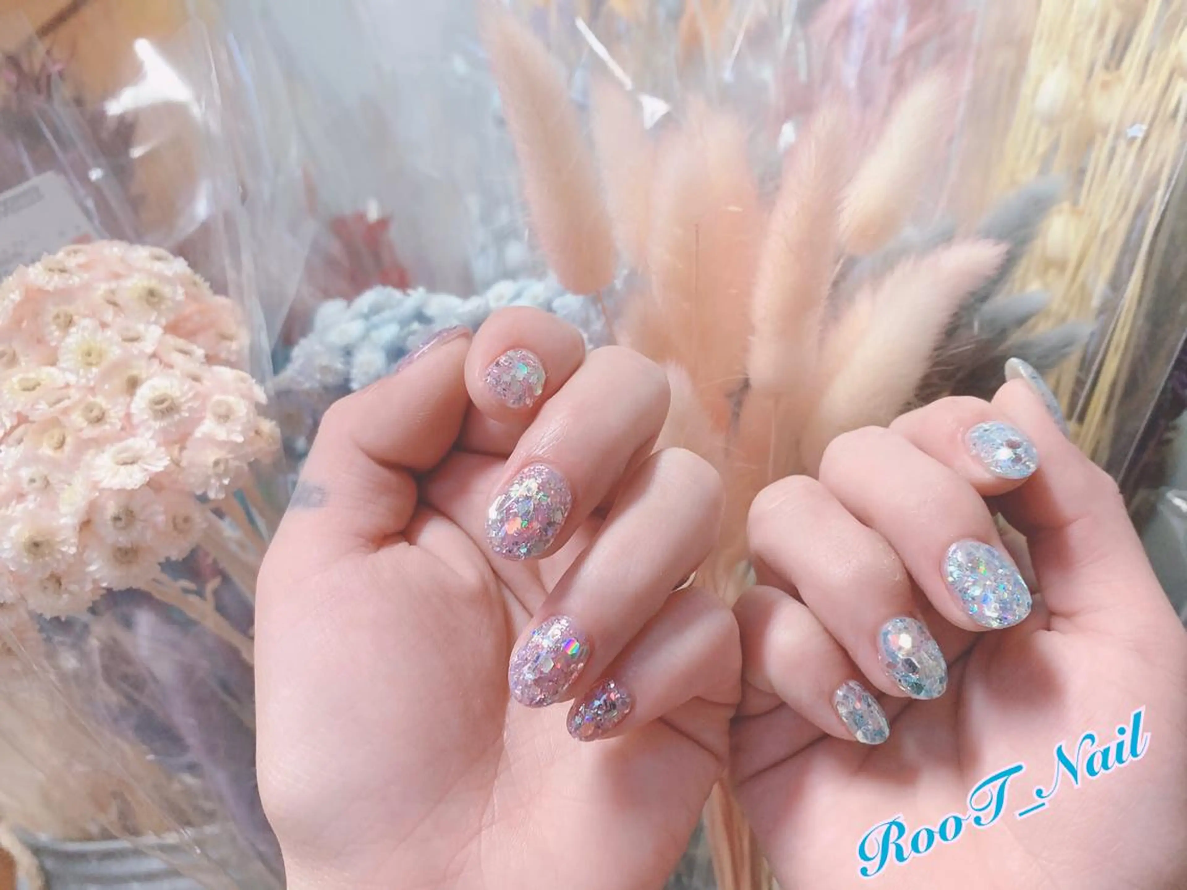メンズ ネイル キラキラネイル ハンドネイル RooT Nailのネイルデザイン