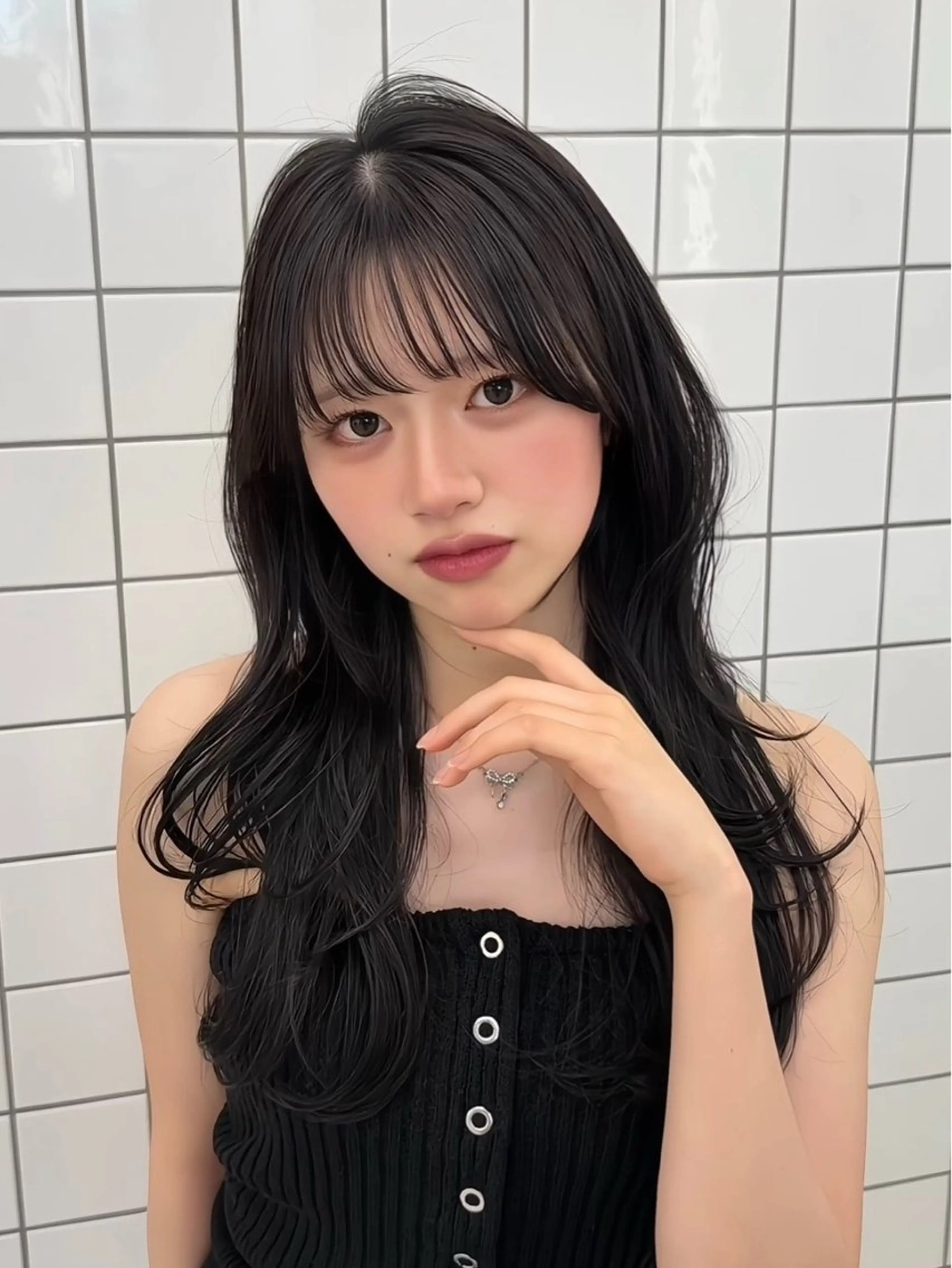 ロング カット トリートメント 韓国ヘア🤍🇰🇷 ‪🫶🏻吉満のヘアスタイル