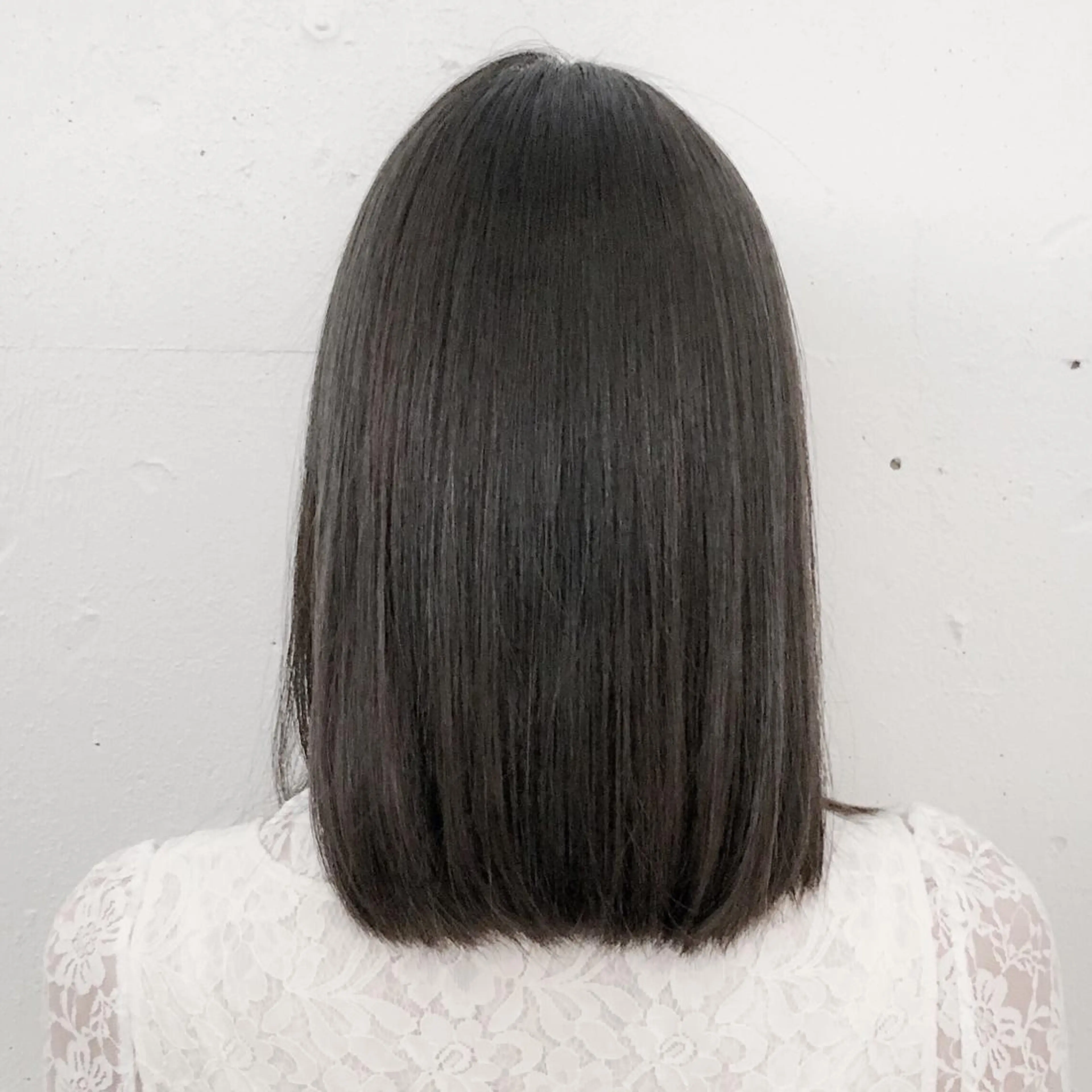 ミディアム パーマ カット 縮毛矯正 トリートメント トミタ アツシのヘアスタイル