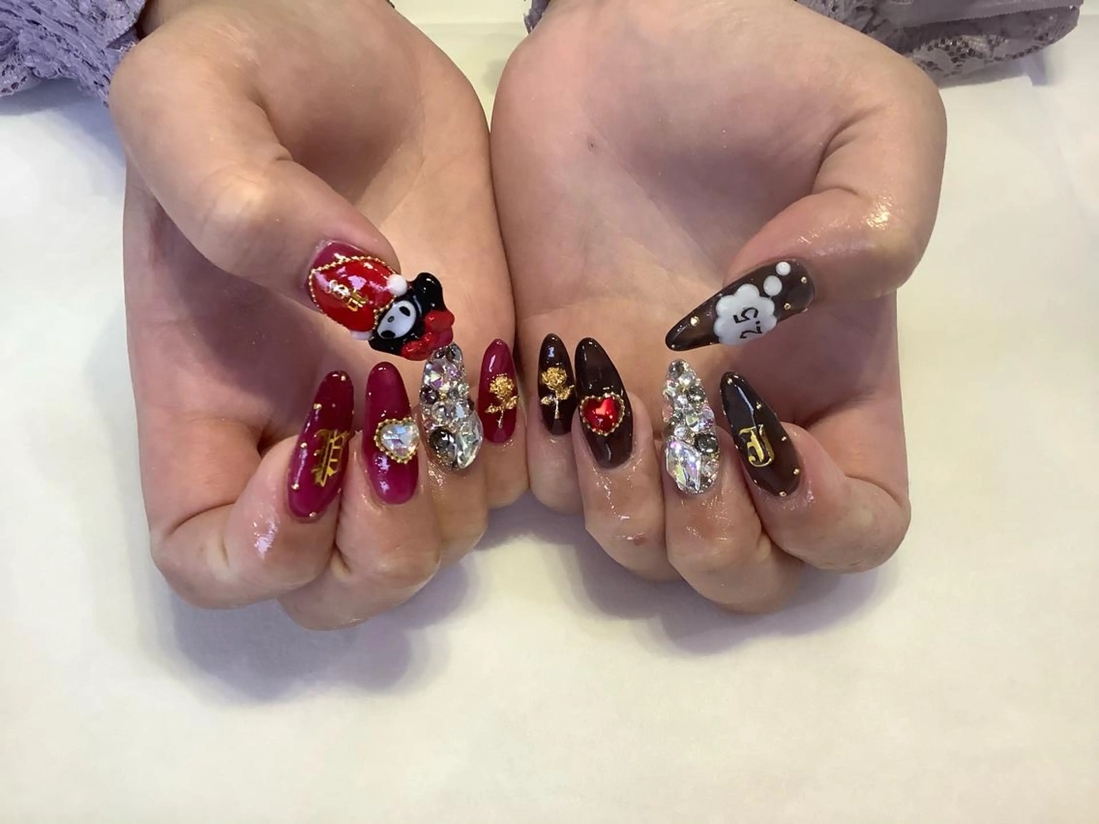 ネイル ハンドネイル 💎🐰 saki. m 🐰💎のネイルデザイン