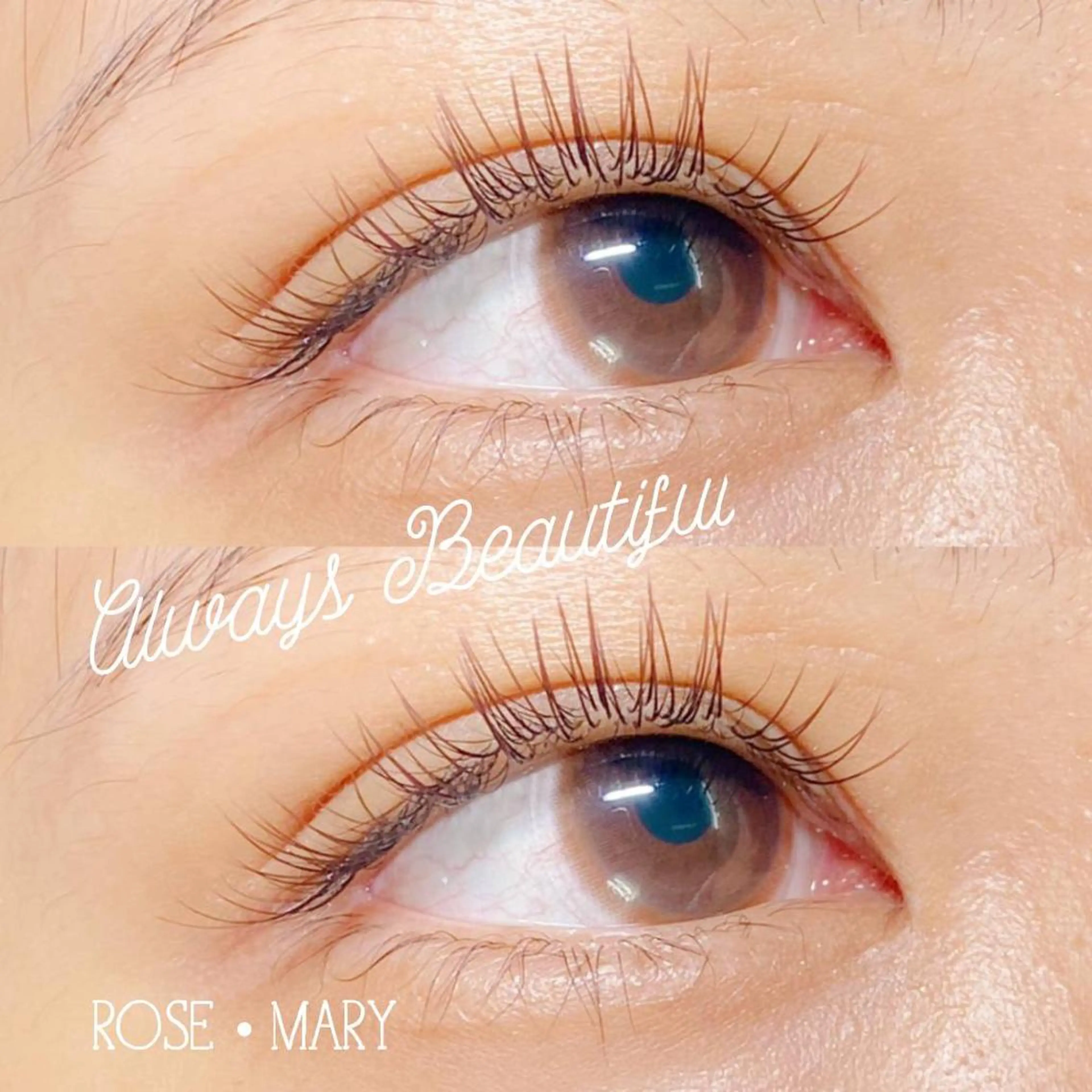 マツエク・マツパ カラーマツエク Jカール マツエク ROSE MARY 大竹のマツエク・マツパデザイン