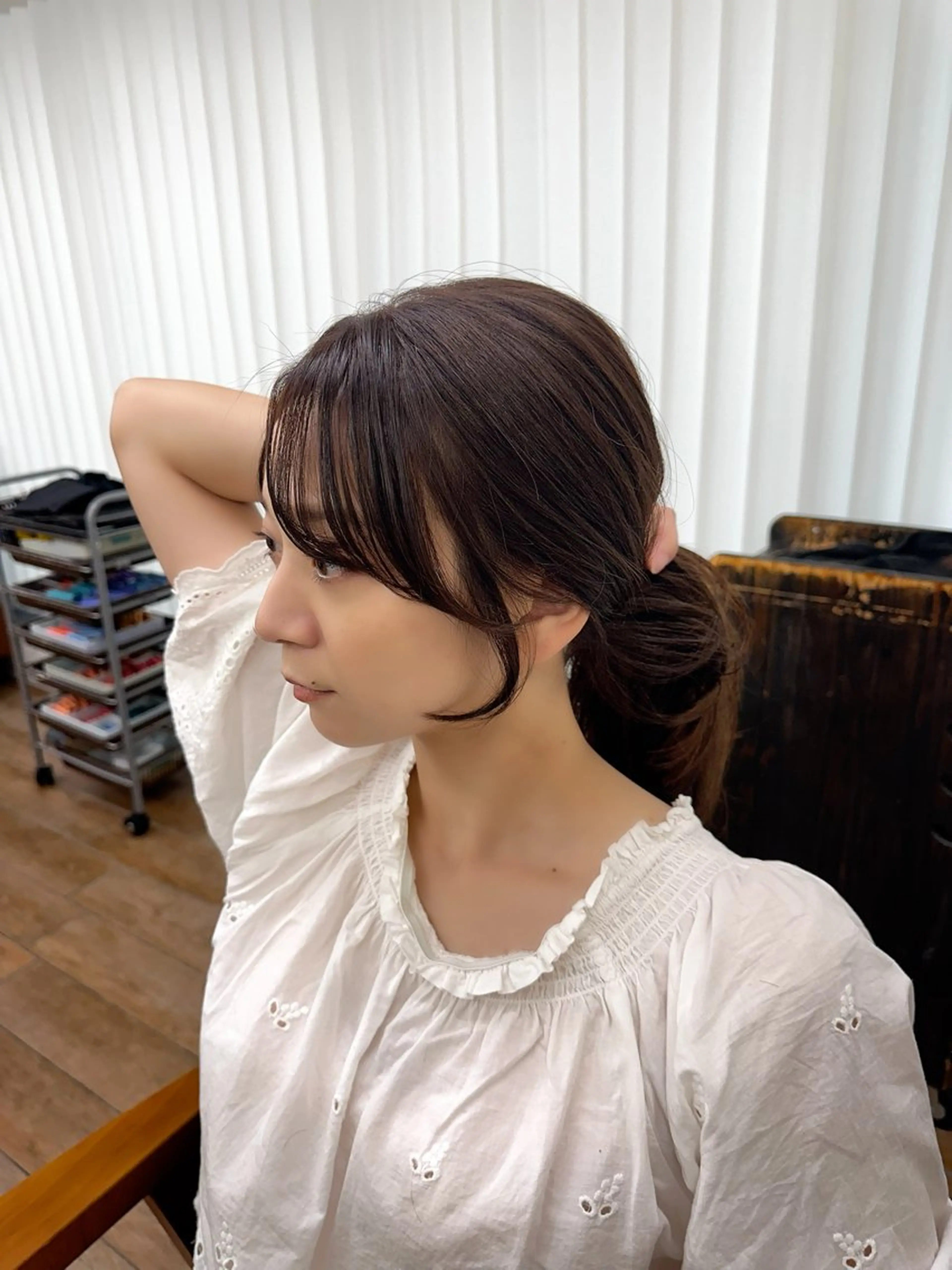 セミロング カラー パーマ ヘアアレンジ メンズ キッズ ハッシュレイヤー /レイヤーカット🌿のヘアスタイル