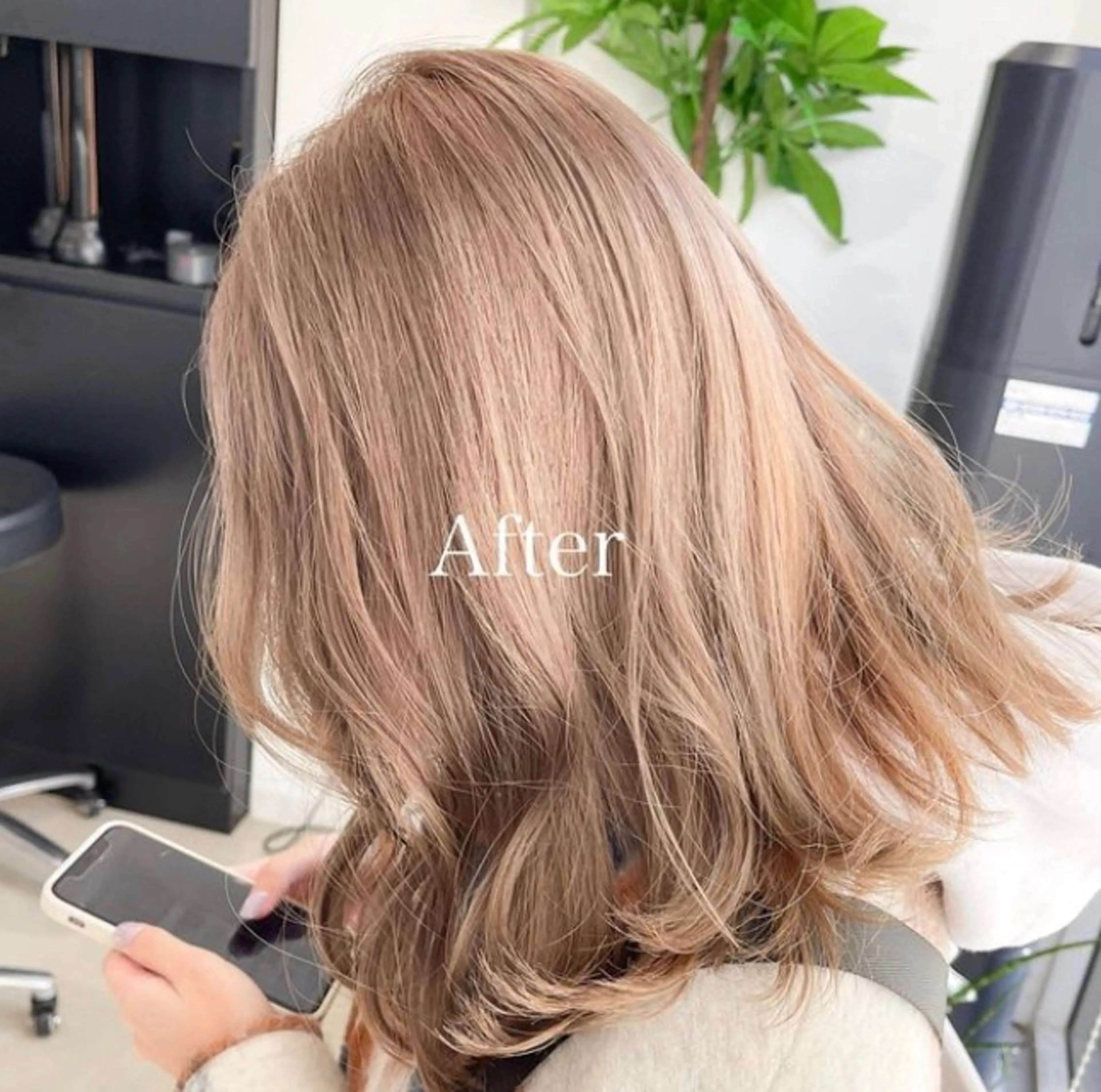 ミディアム カラー ブリーチ ヘアカラー トリートメント カラー職人 🍎IKUMI🍎のヘアスタイル