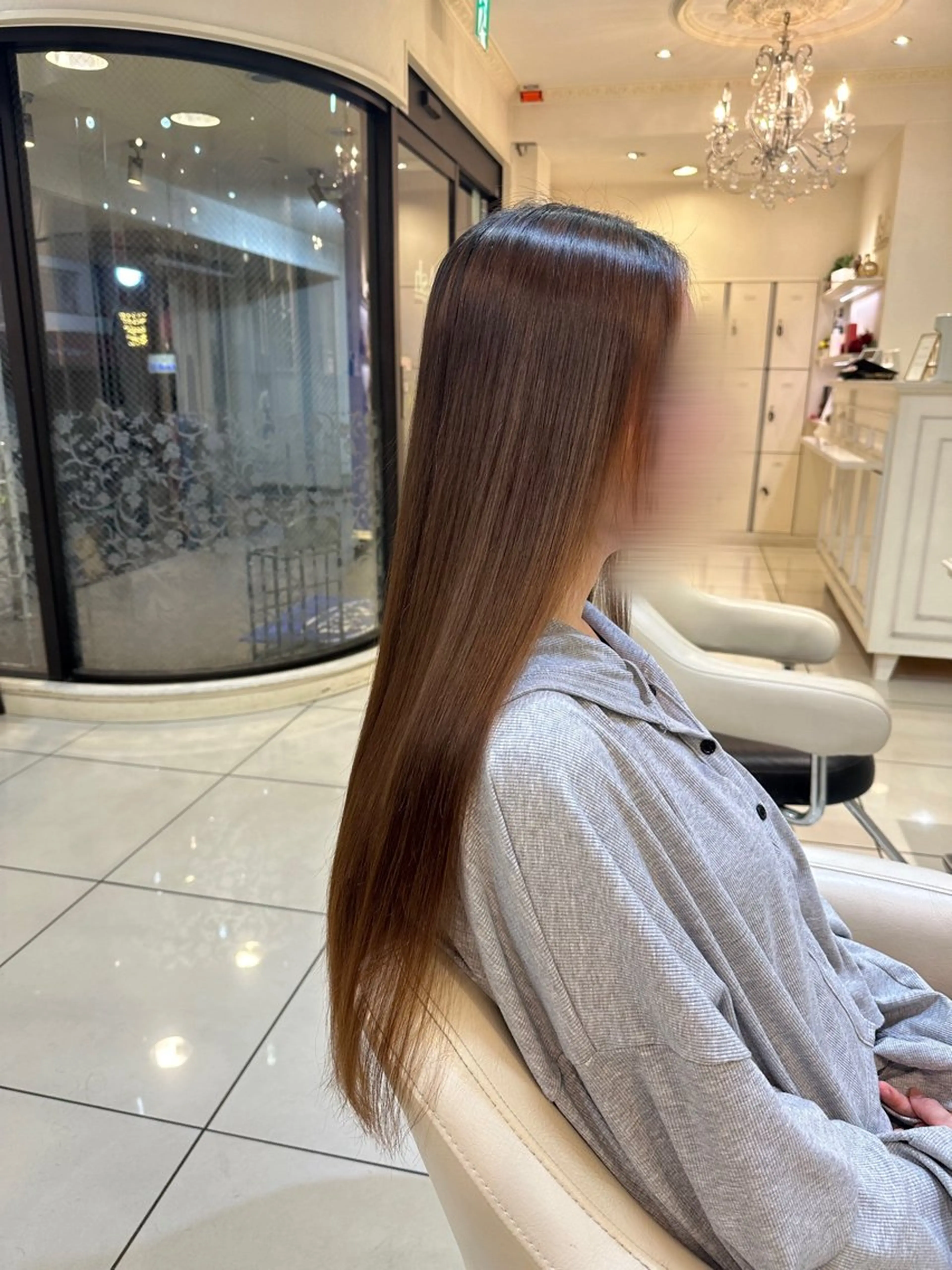 ロング パーマ 縮毛矯正 髪質改善🥂✨ Mioのヘアスタイル