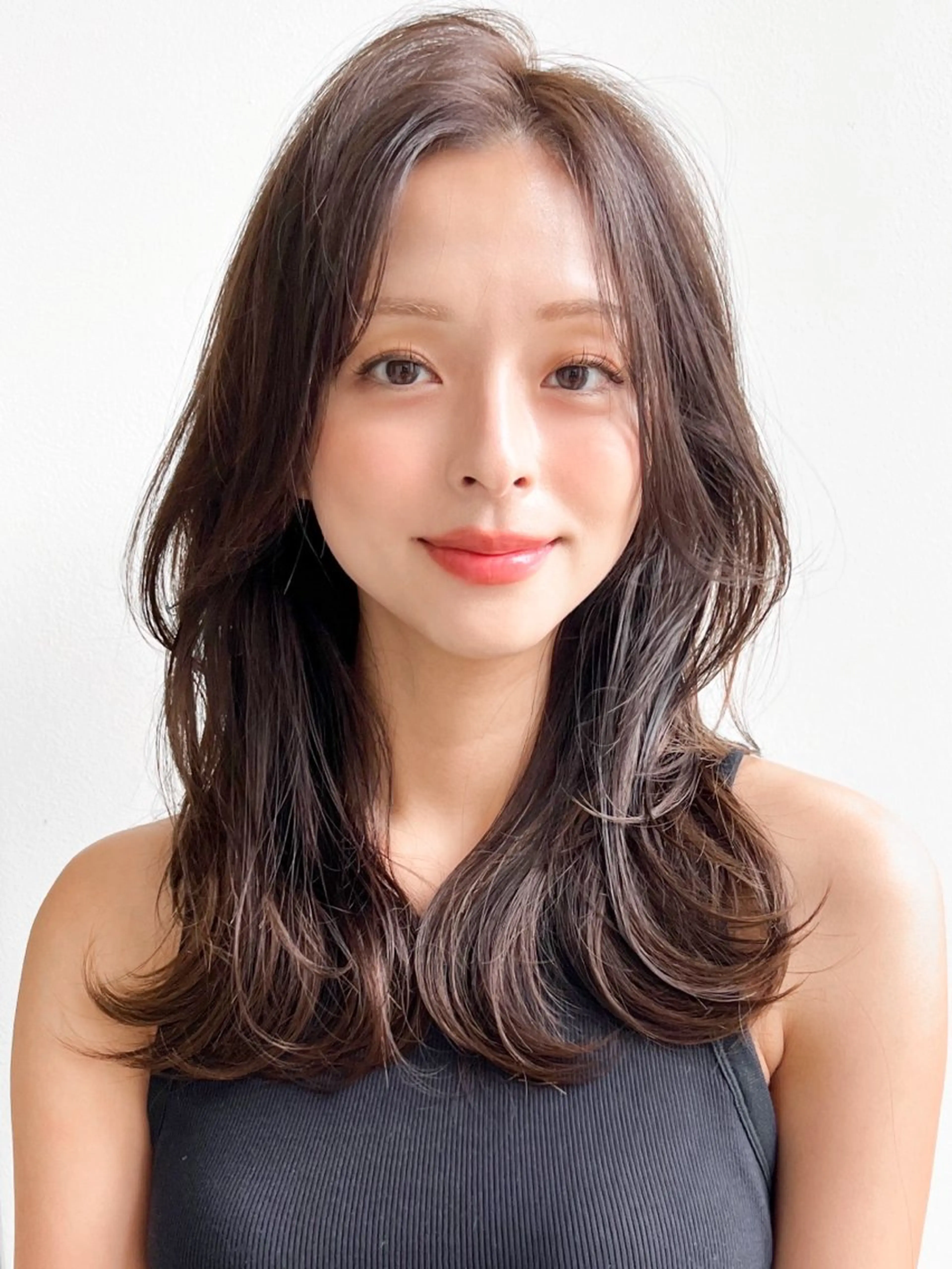 ミディアム 木村 賢人のヘアスタイル