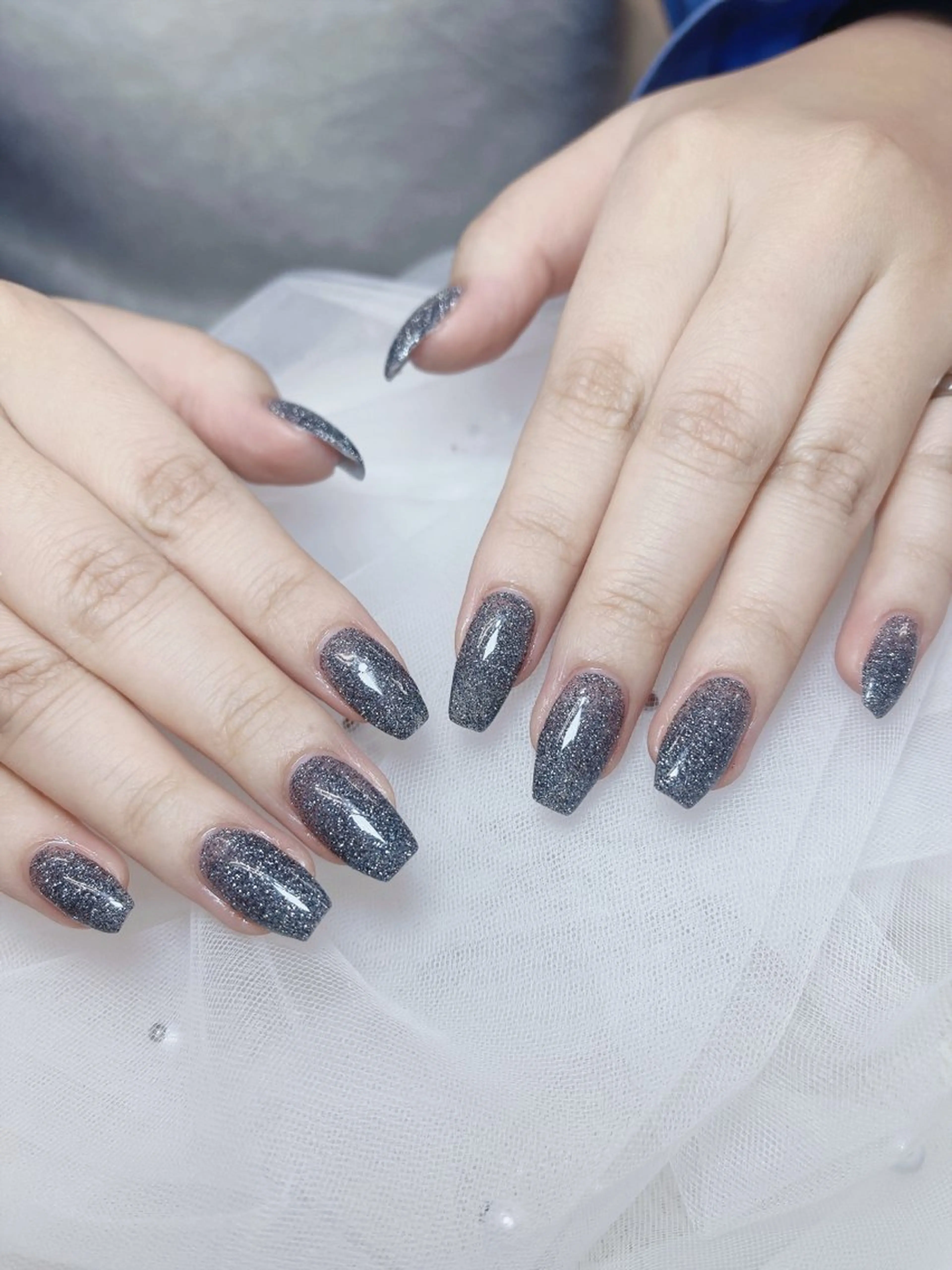 ネイル チークネイル 成人式 フレンチネイル グラデーション 氷ネイル・うるうるネイル ハンドネイル DUO MI所属・DUO   MI nail salonのネイルデザイン