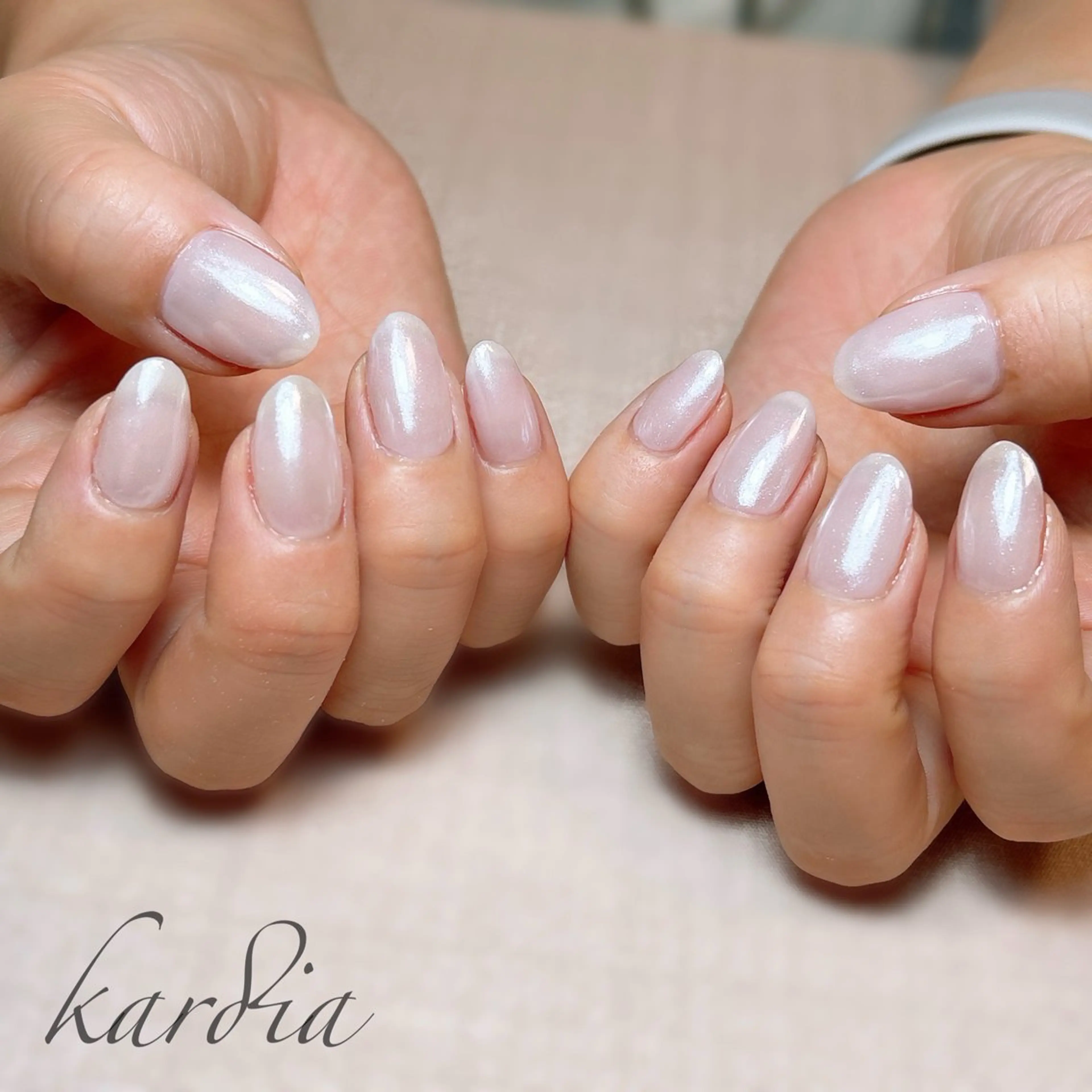 ネイル ハンドネイル καρδιά -ｶﾙﾃﾞｨｱ-のネイルデザイン