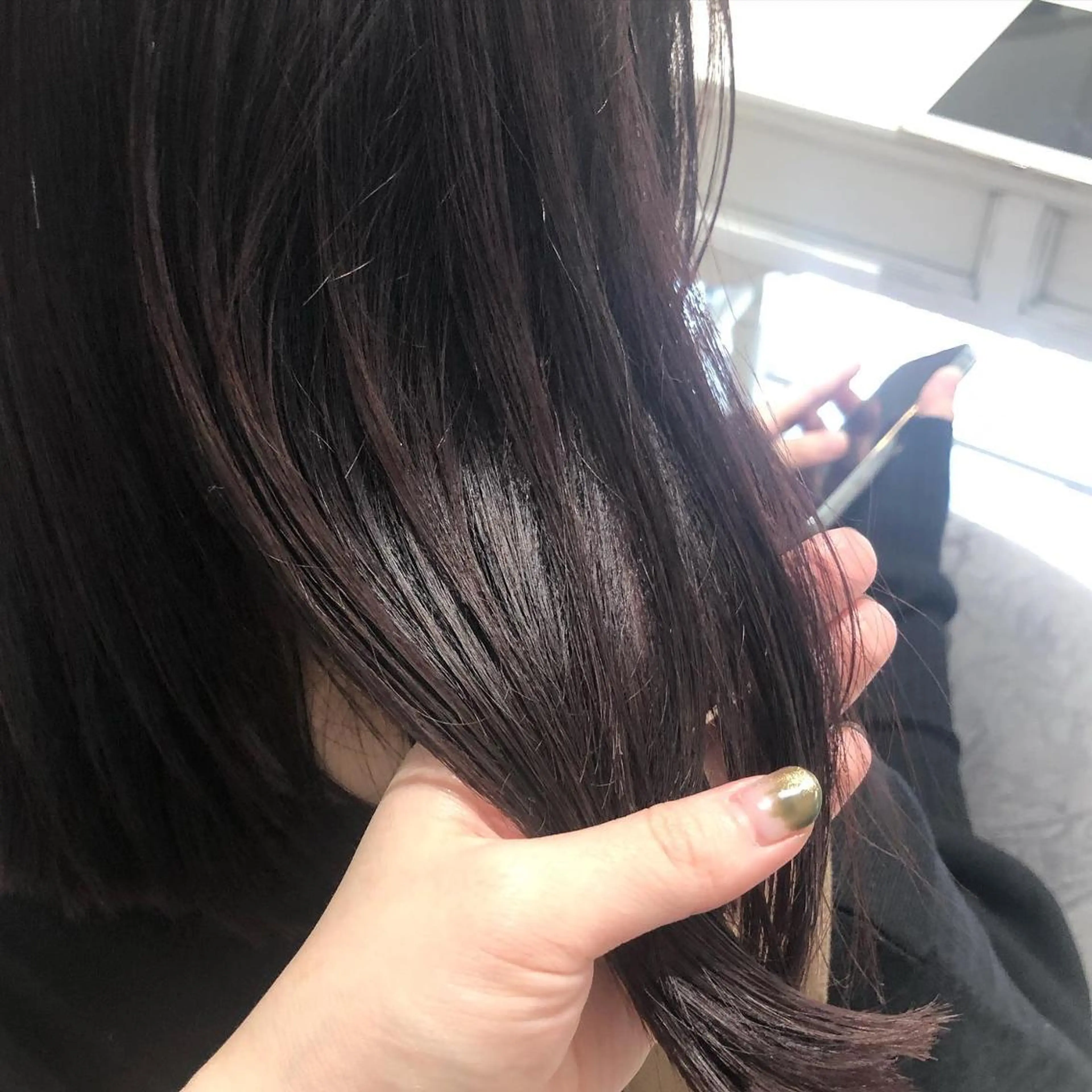 セミロング カラー ヘアアレンジ パープルカラー レッドカラー バイオレットカラー ✨🌿大人可愛い愛さ れhair🌿✨松本のヘアスタイル