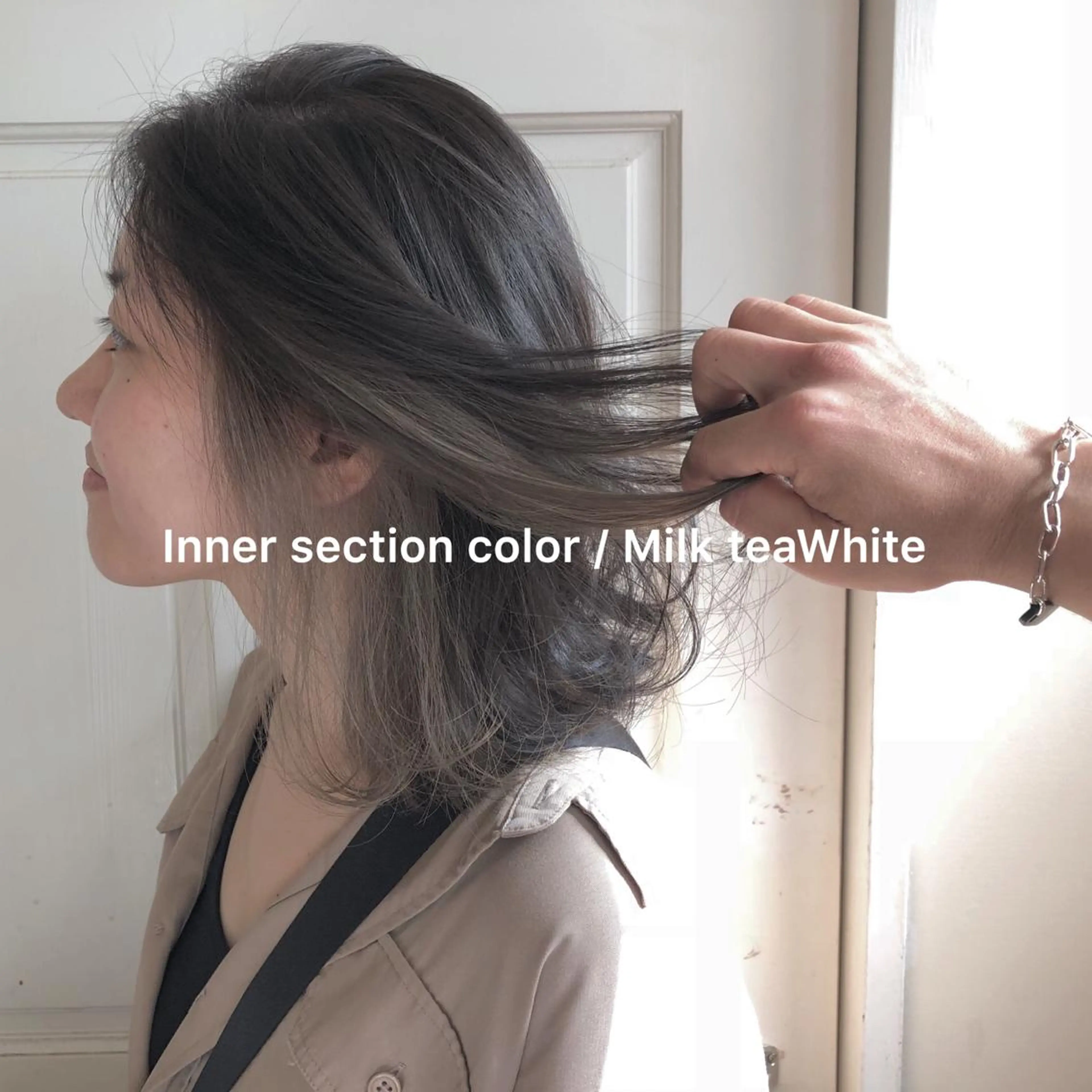 ミディアム 🌸ハイトーン 新田　廉 🌸のヘアスタイル