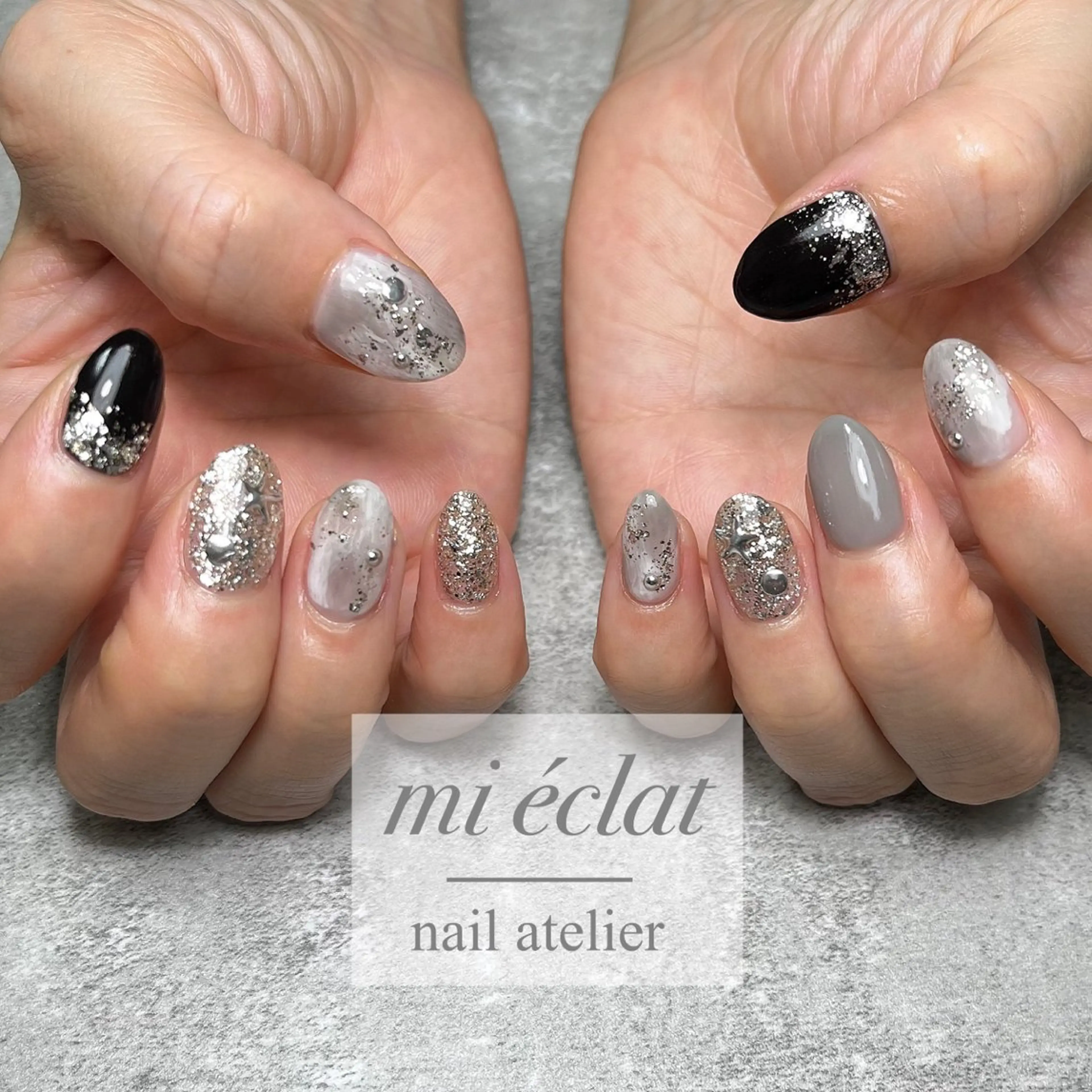ネイル アートネイル ニュアンスネイル mi éclat ミ　エクラのネイルデザイン