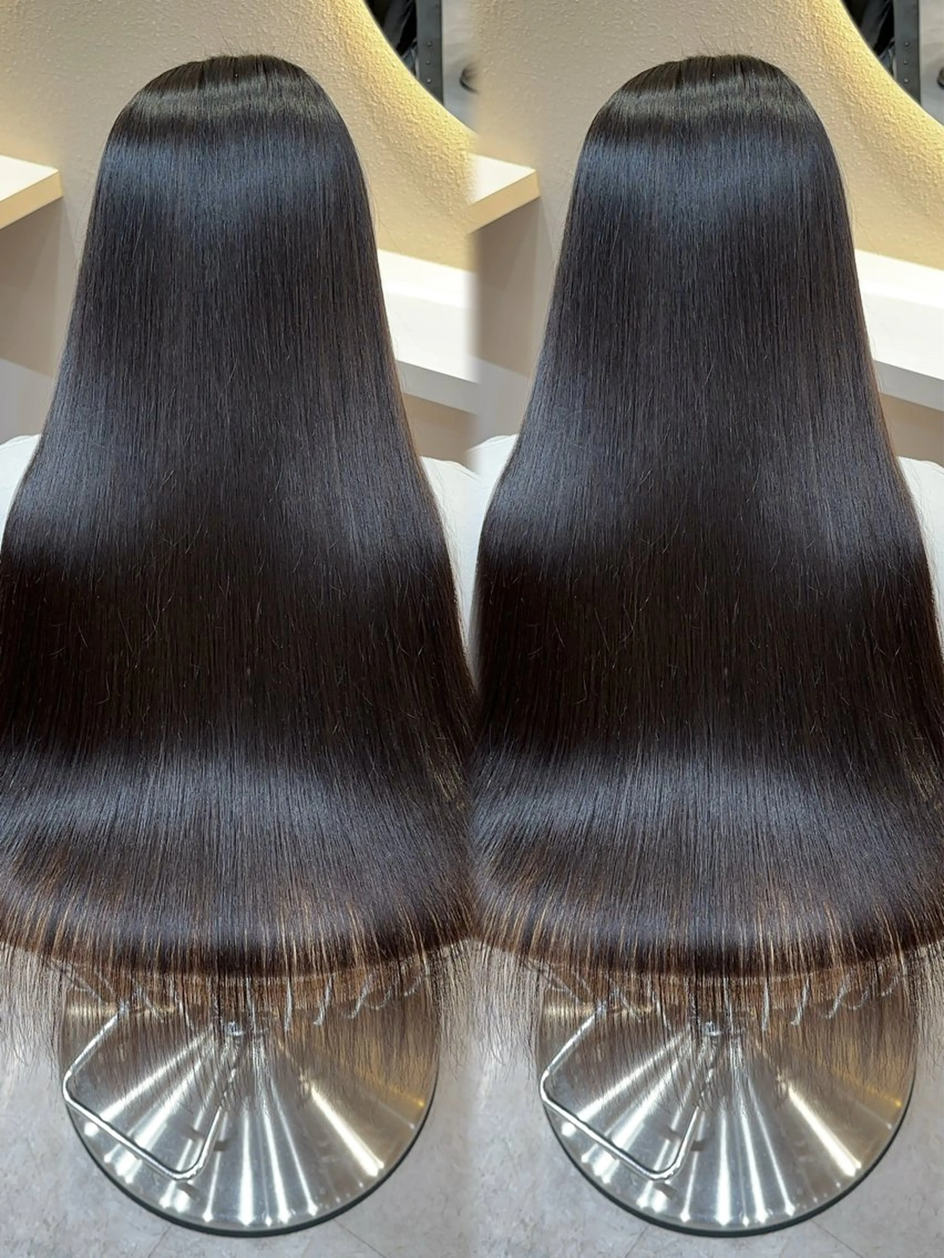 ロング カラー カット ヘアカラー 縮毛矯正 レイヤー❣️縮毛矯正 川村利幸のヘアスタイル