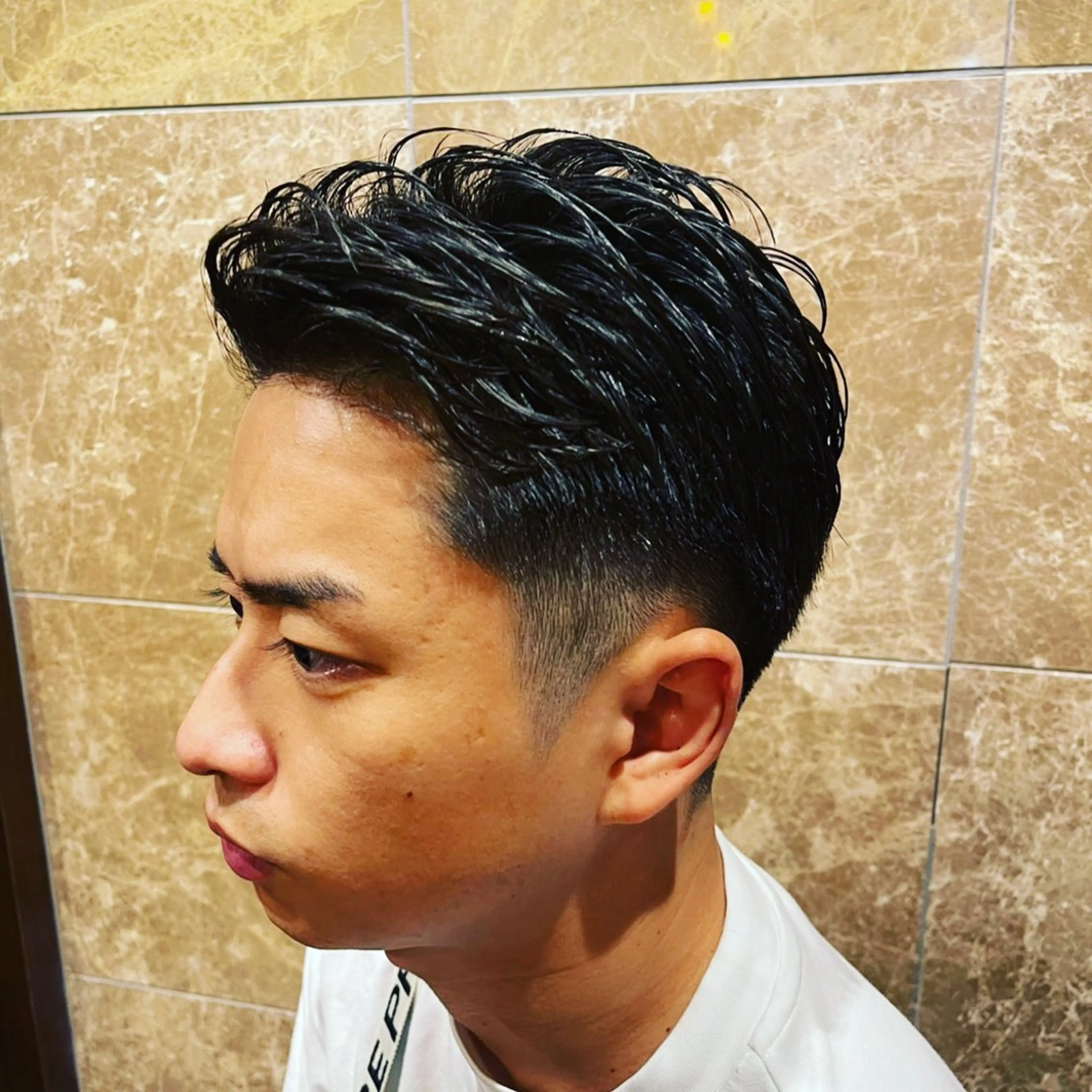 パーマ メンズ カット パーマ barbier GRAND GINZA所属・室橋 広人のヘアスタイル