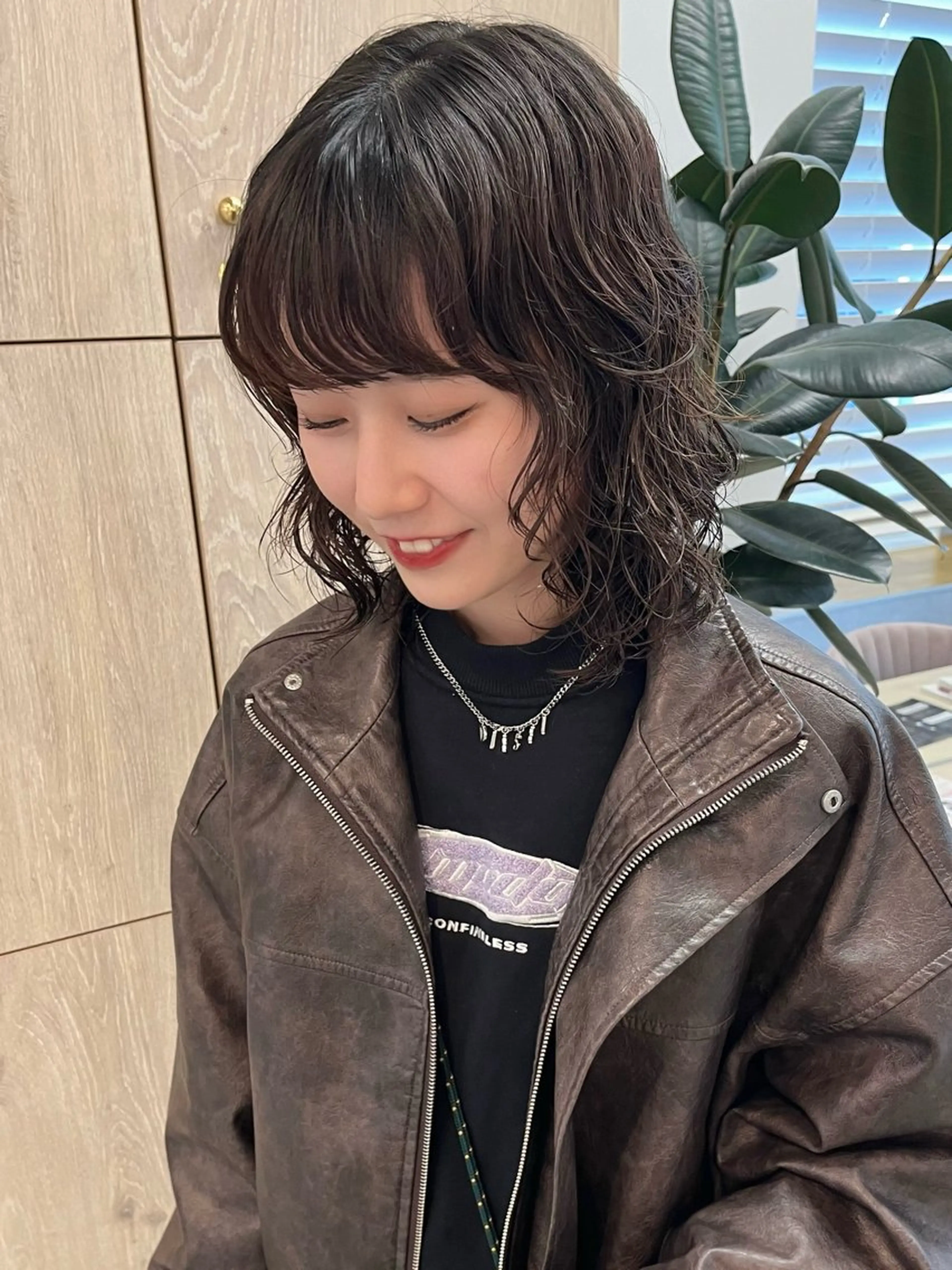 パーマ カット パーマ トリートメント marino/ カラー/顔周りカットのヘアスタイル