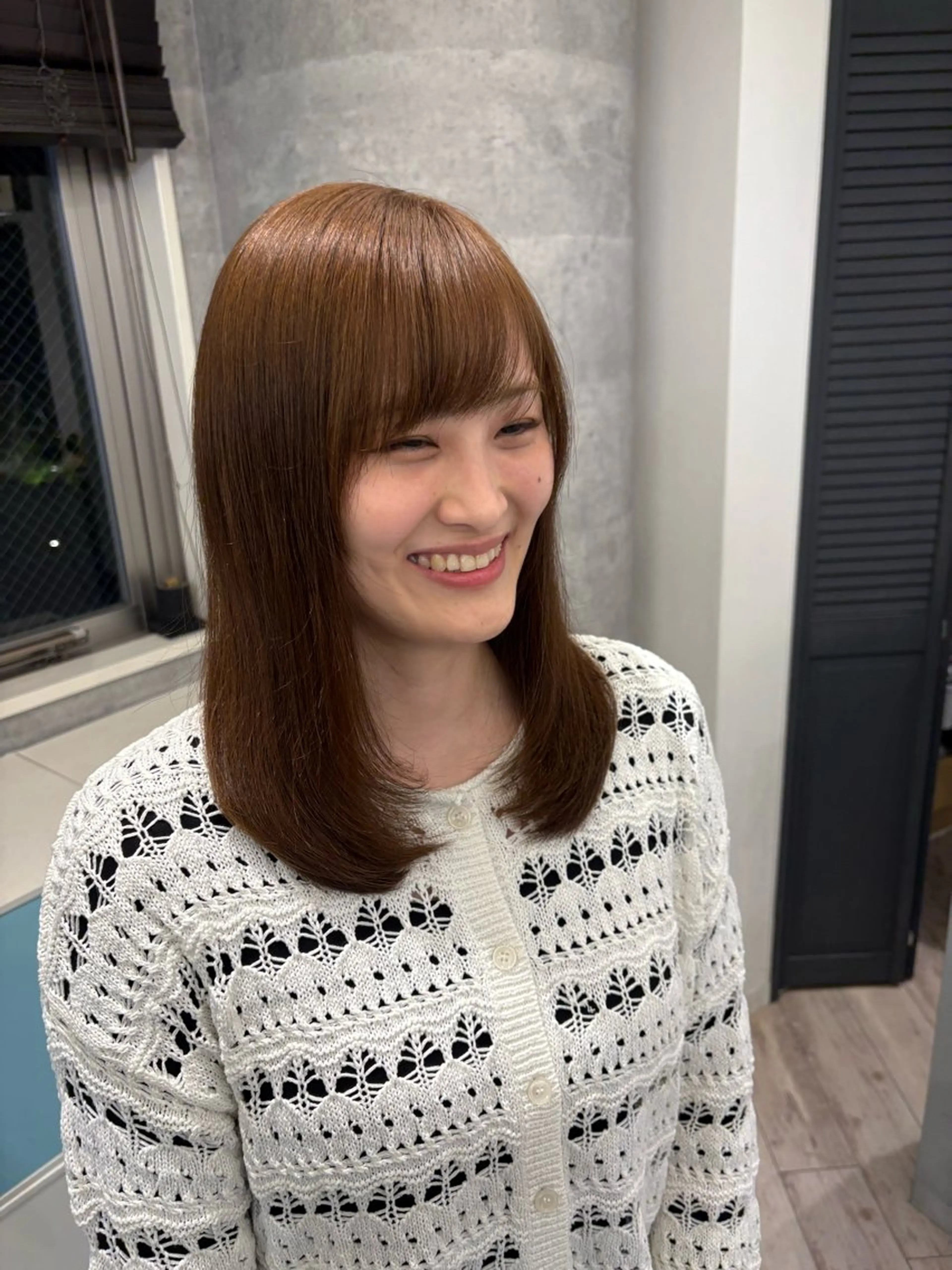 ミディアム レイヤーカット ローレイヤー ケアブリーチ🌟 ♢WATARU♢のヘアスタイル