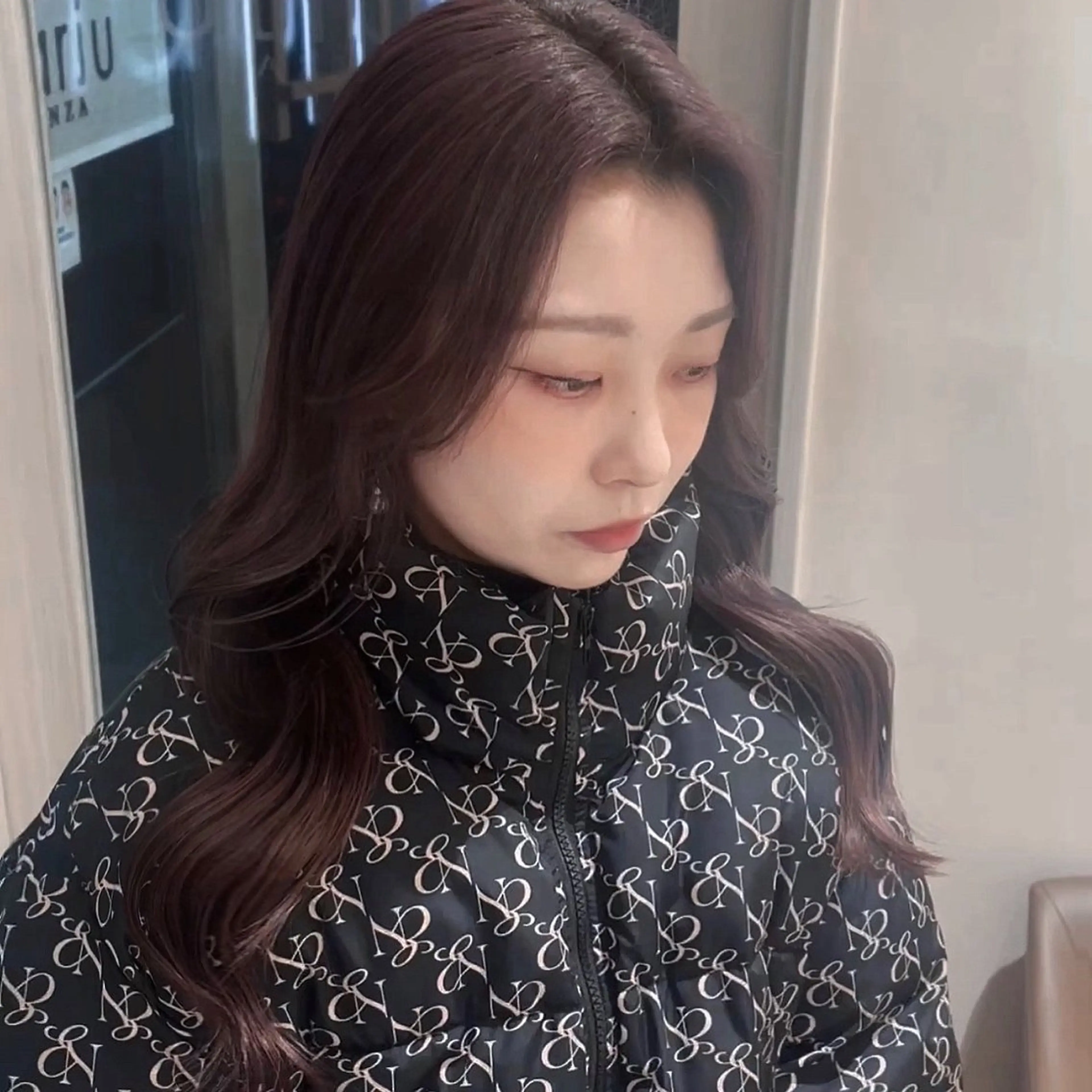 ロング カラー ケアカラー グレージュ 髪質改善 韓国風ヘア 💖大人韓国ヘア💖 韓国艶カラー【銀座】のヘアスタイル