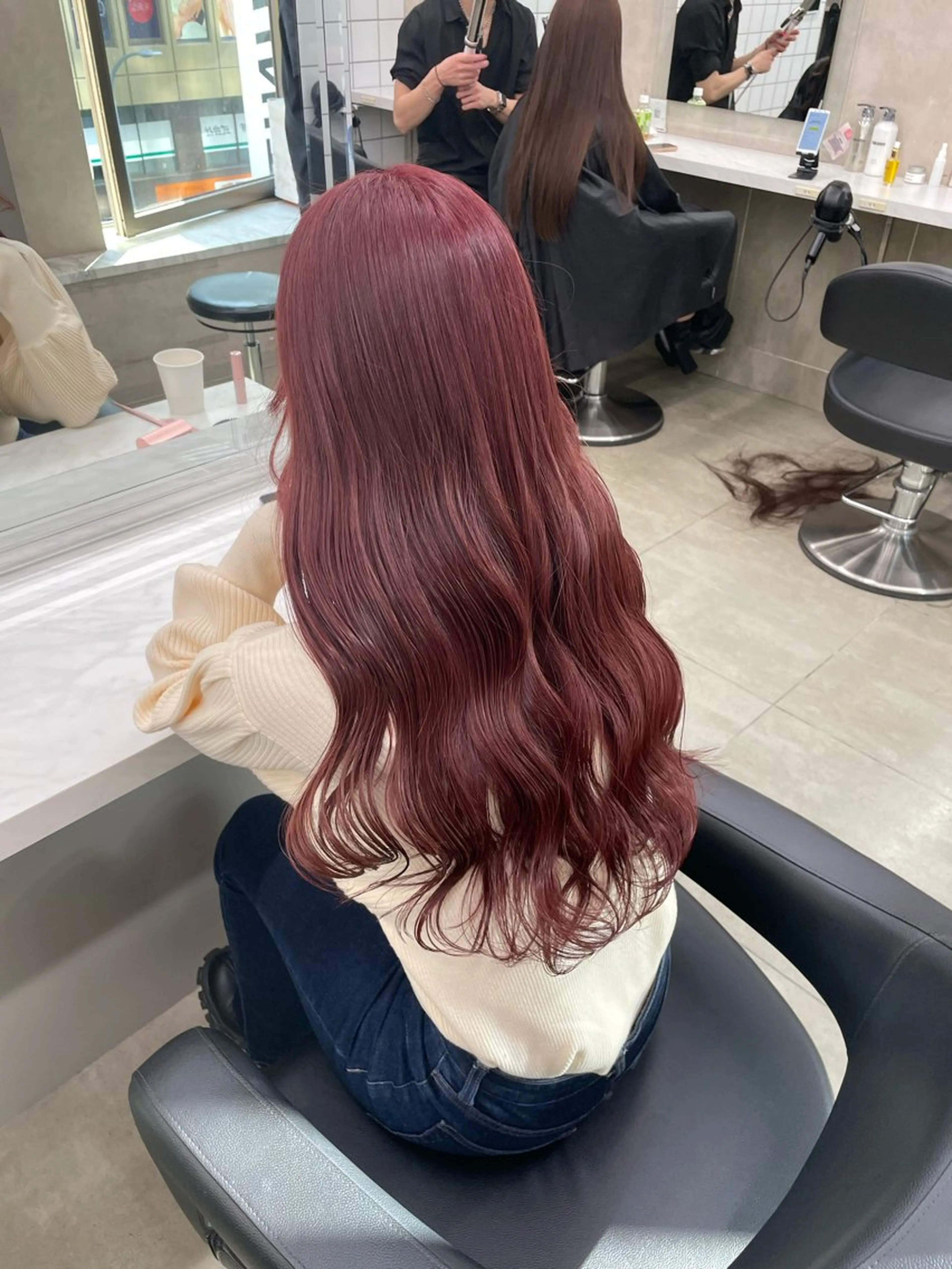 ロング カラー ヘアアレンジ ヘアカラー トリートメント ヘアセット 💗横浜美容室 💗HARUNAのヘアスタイル