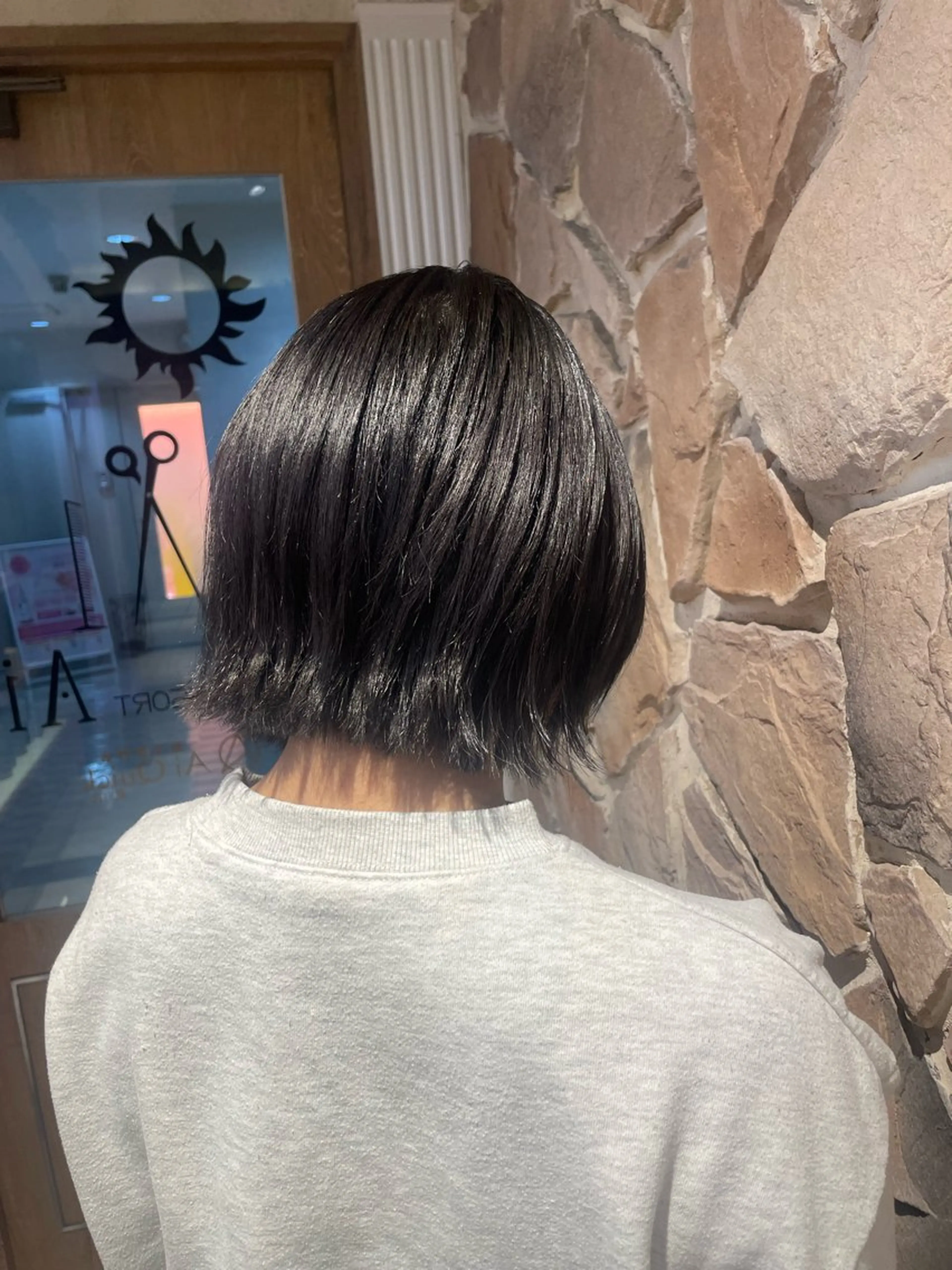 レイヤー/切りっぱな しボブ✨️みずか💜のヘアスタイル