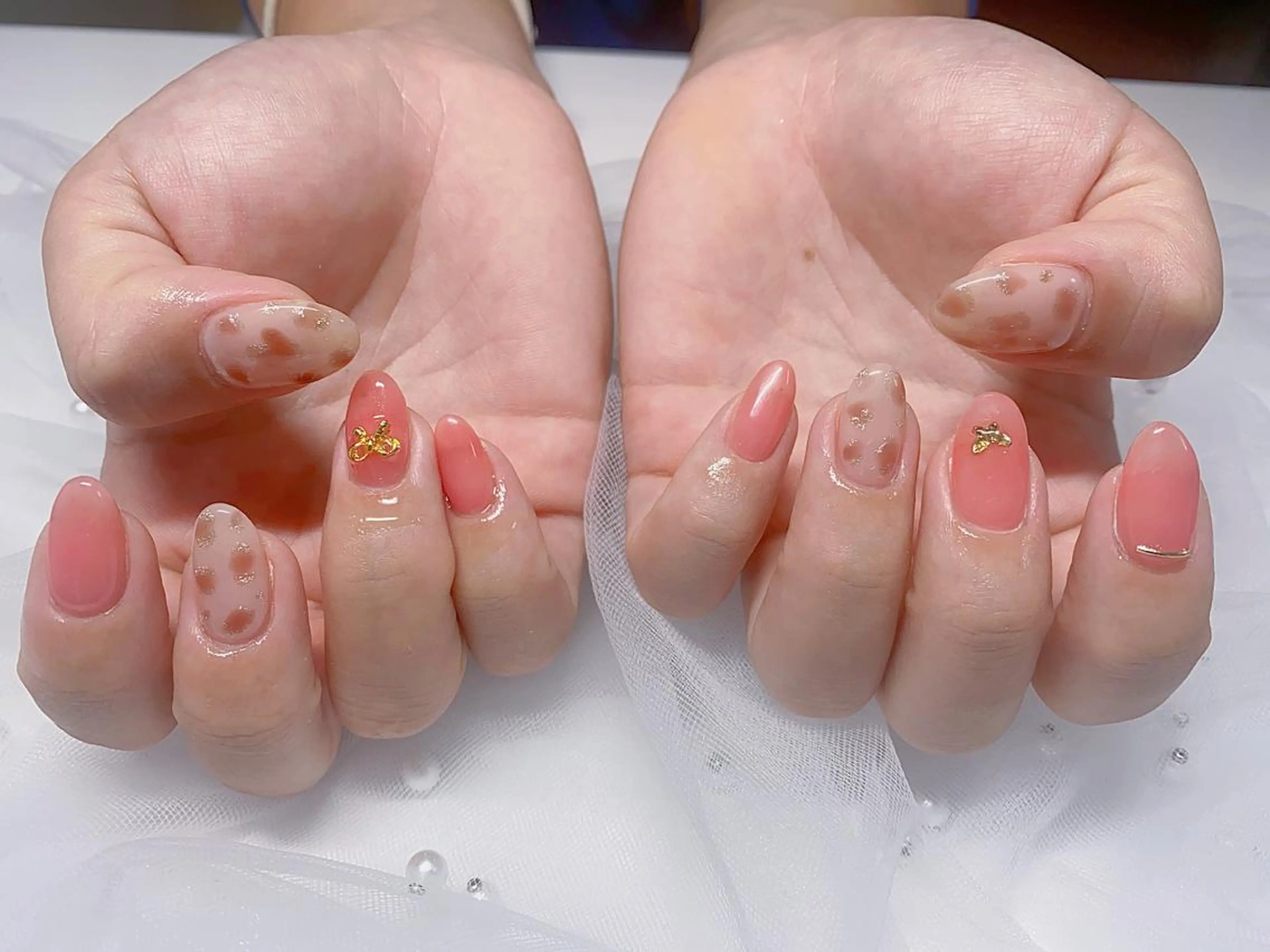 ネイル ガーリー ハンドネイル Jasmine nailsalon所属・ジャスミン ネイルサロンのネイルデザイン