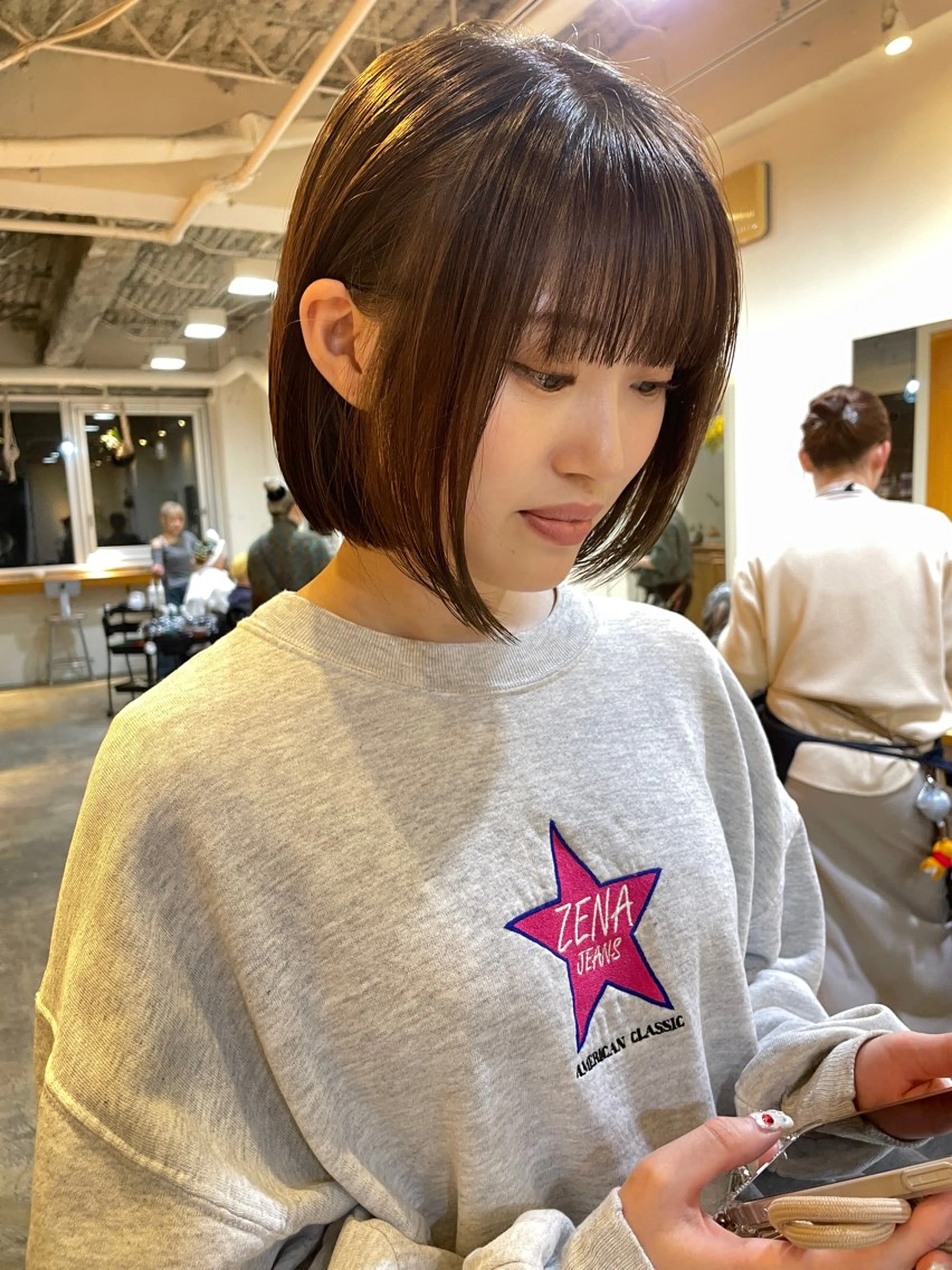 ミディアム カラー レイヤー／似合わせ TAKUYAのヘアスタイル