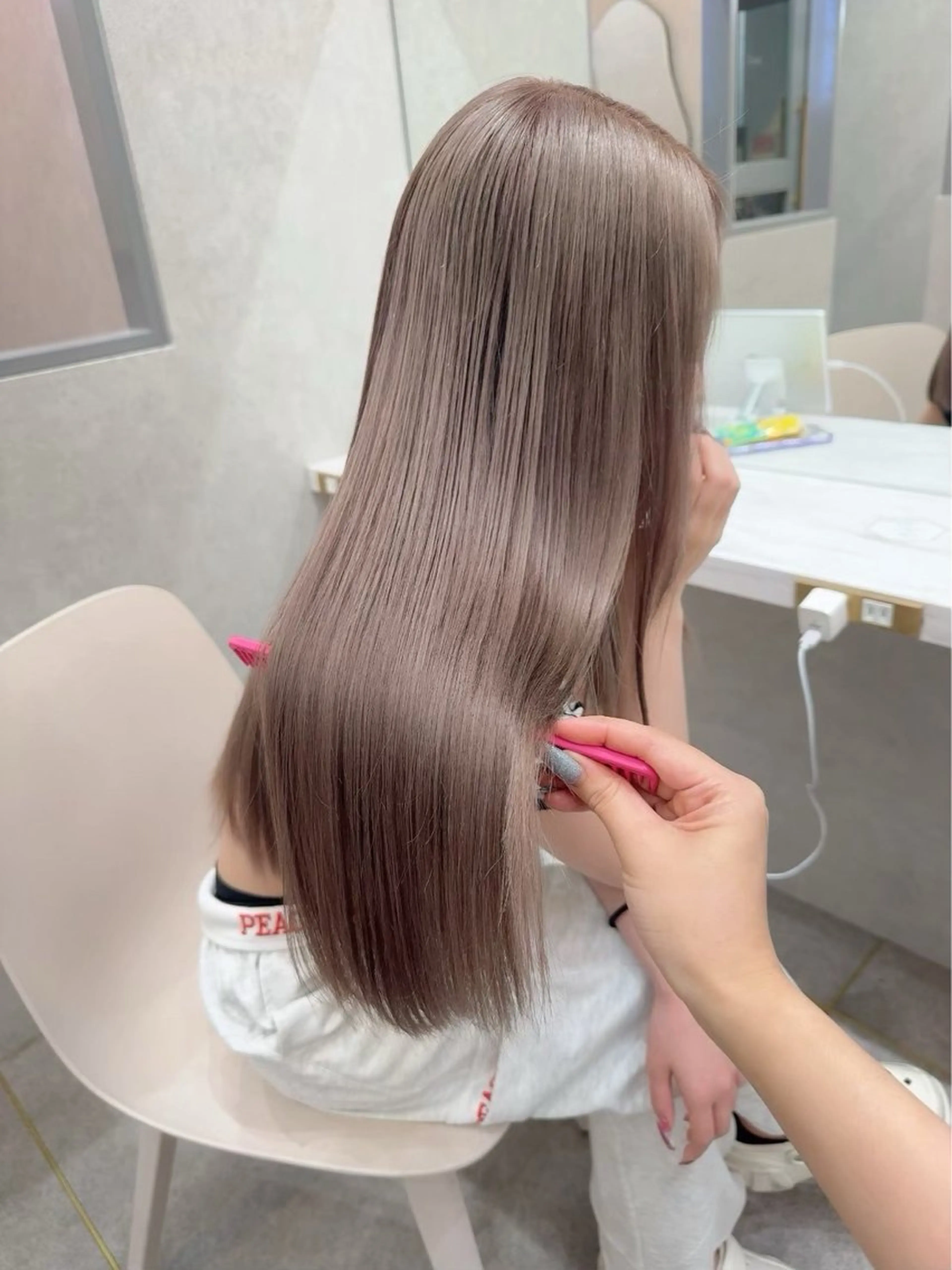 【今だけ価格🎟】ブリーチ有ダブルカラー➕高級トリートメント♡♡の写真