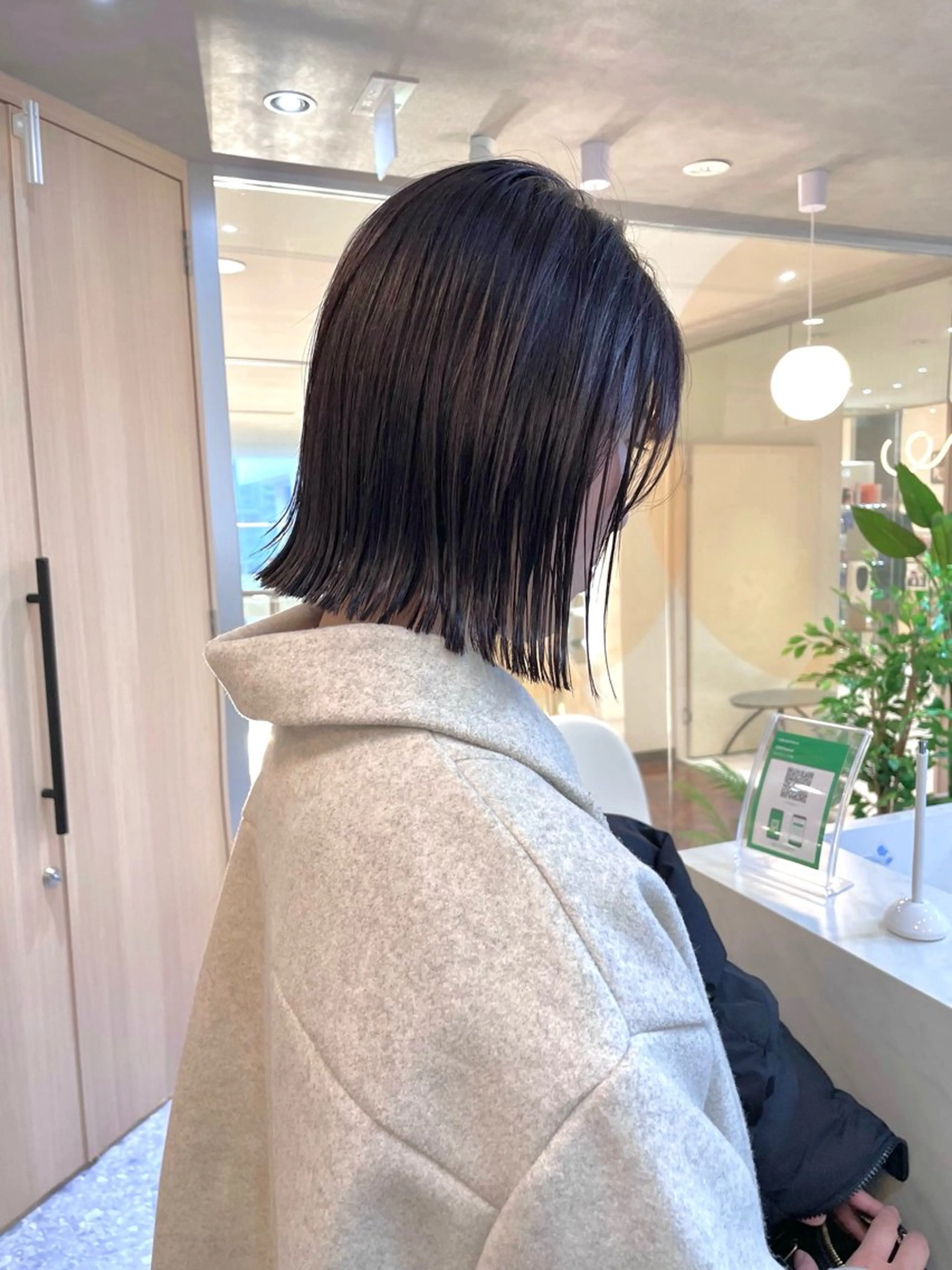 ショート カラー カット トリートメント ボブ/透明感カラー/ 赤み消し/髪質改善のヘアスタイル